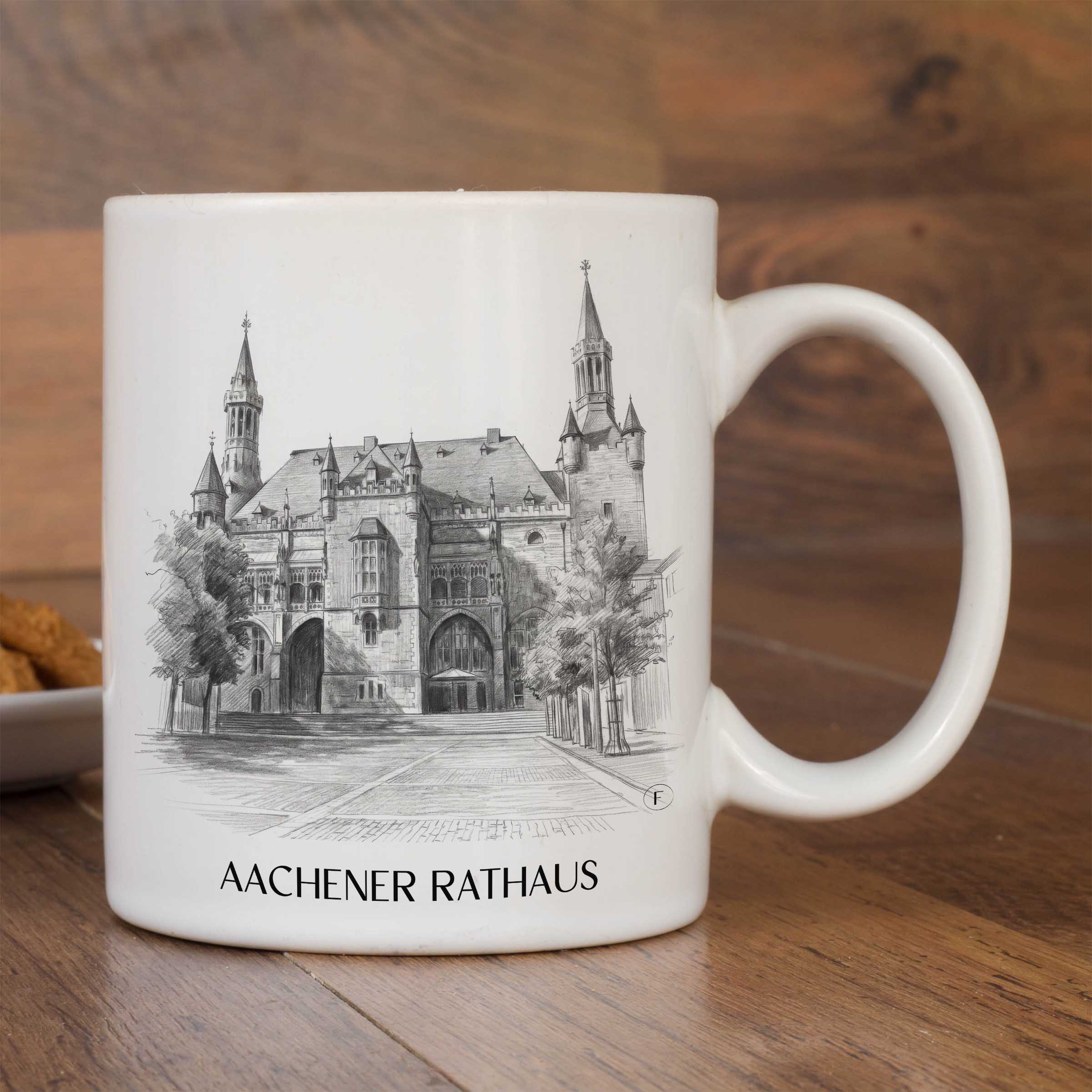 rathaus--aachen-deutschland-kaffeebecher-bleistift-zeichnung-drawing