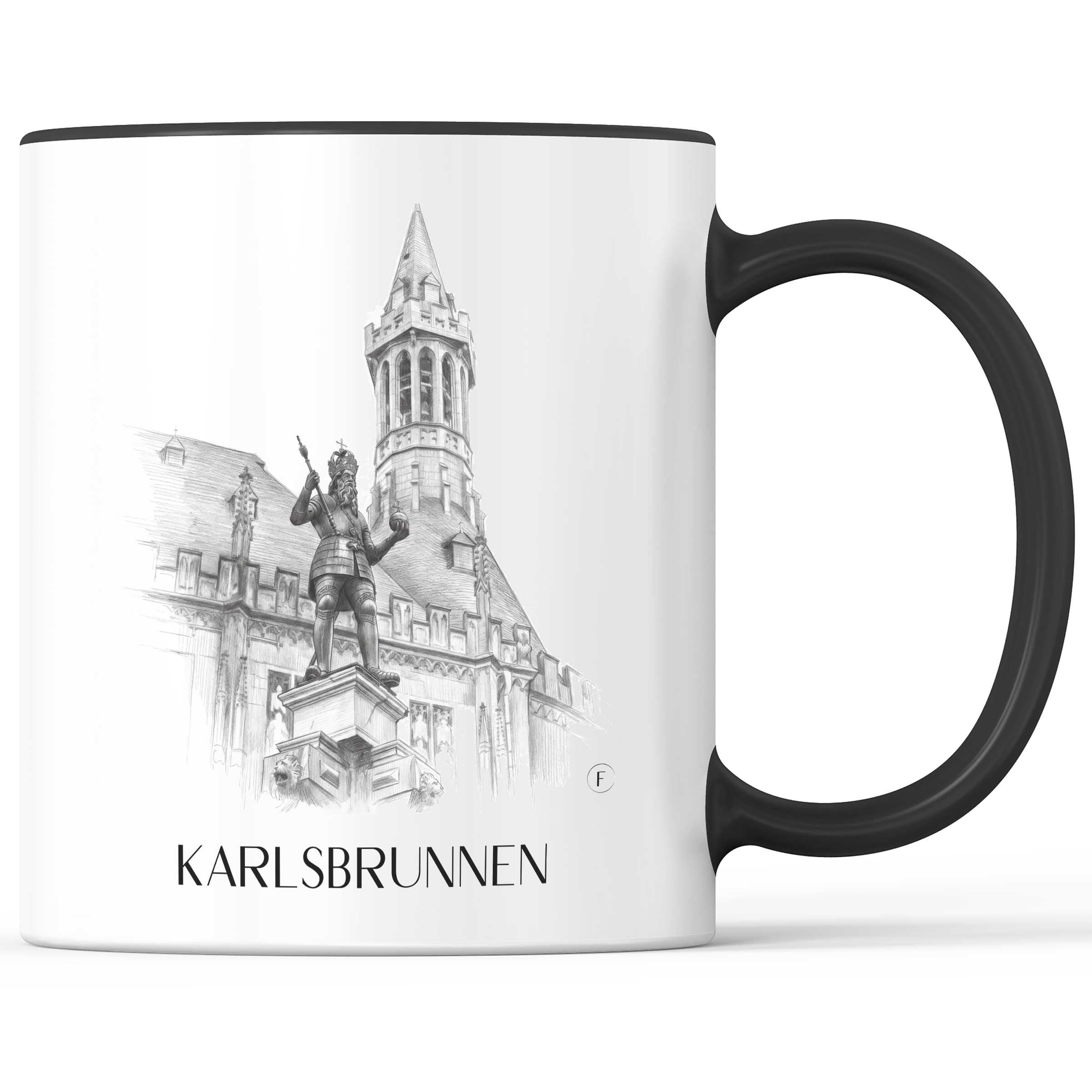 karlsbrunnen-aachen-deutschland-kaffeebecher-bleistift-zeichnung-drawing