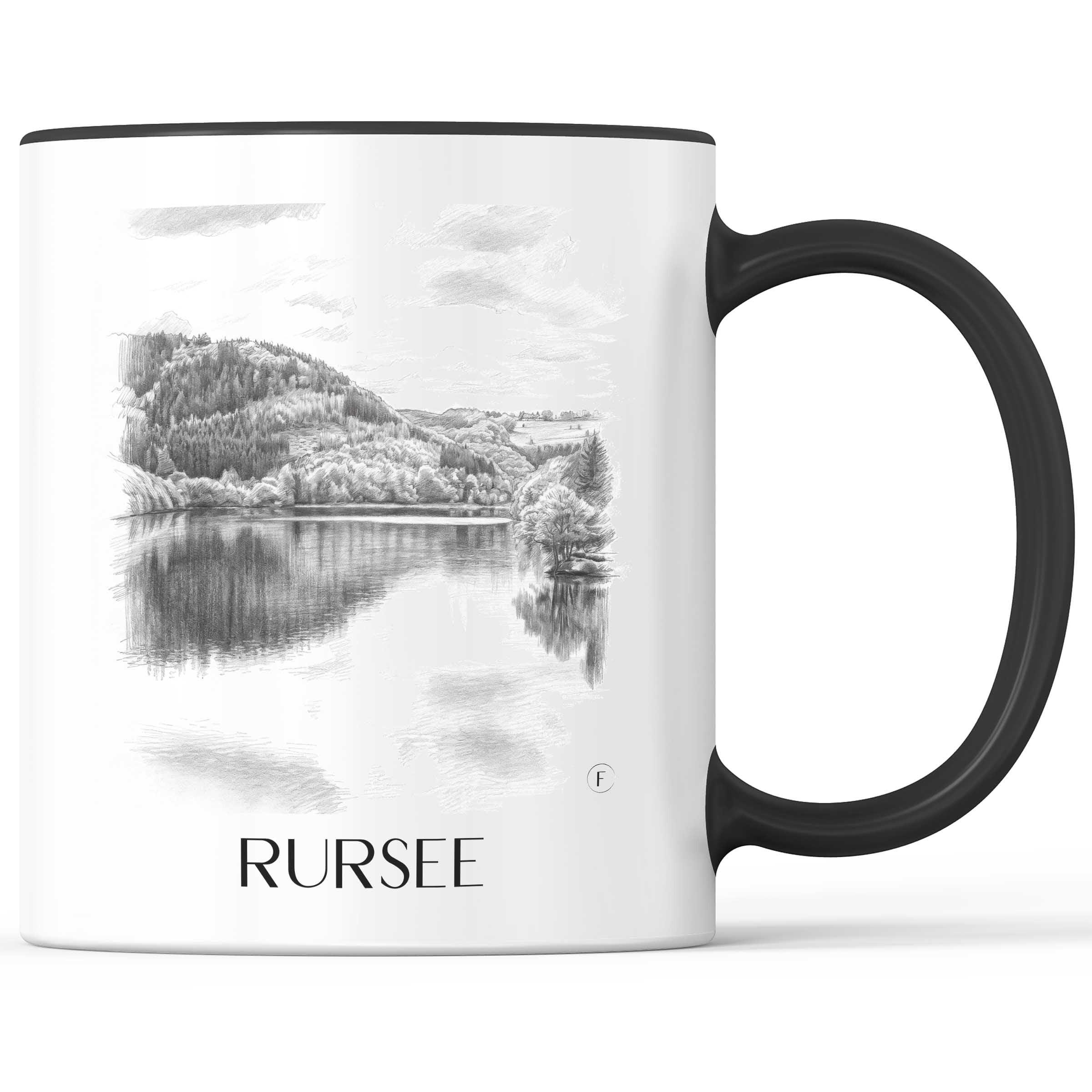 rursee-eifel-deutschland-kaffeebecher-bleistift-zeichnung-drawing