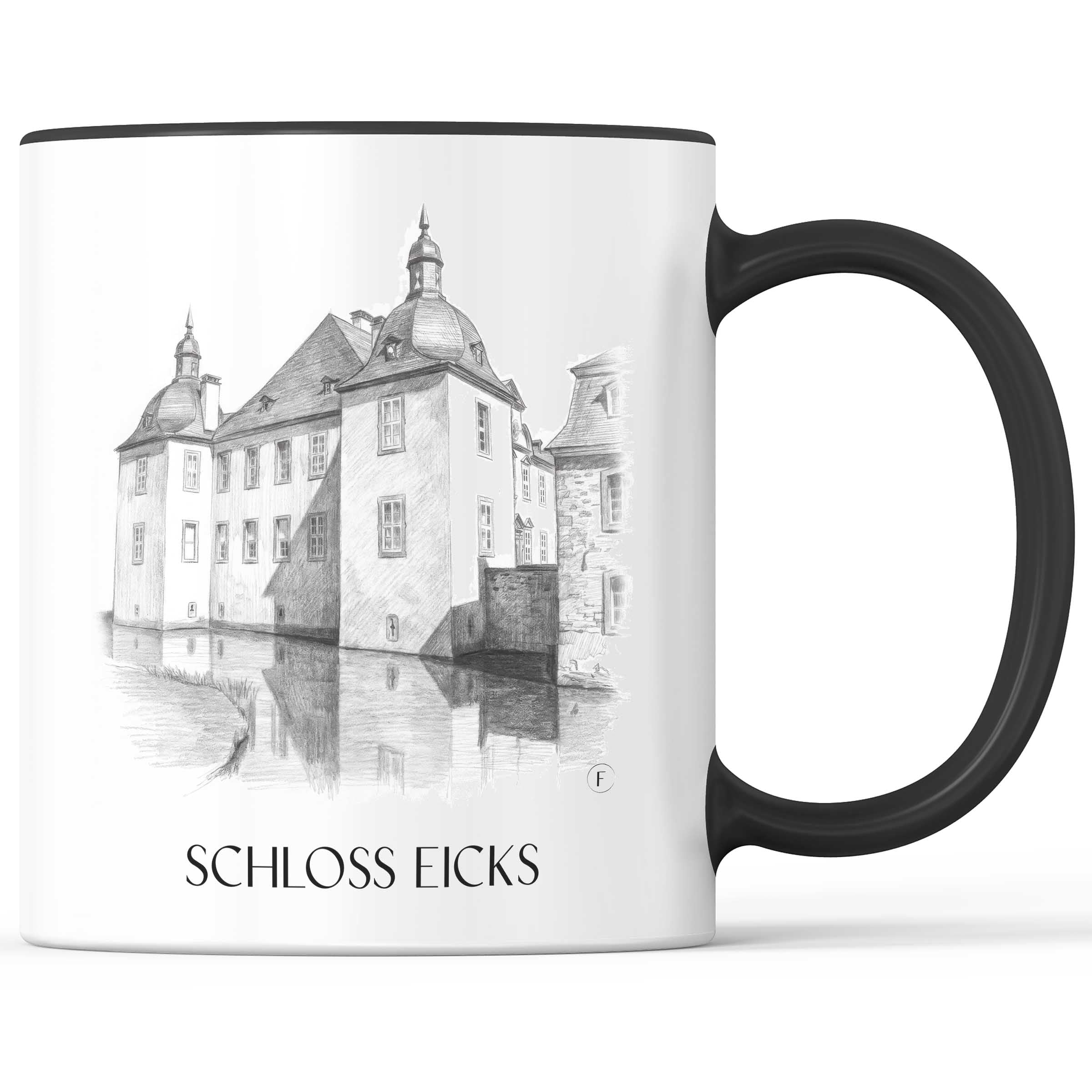 schloss-eicks-eifel-deutschland-kaffeebecher-bleistift-zeichnung-drawing