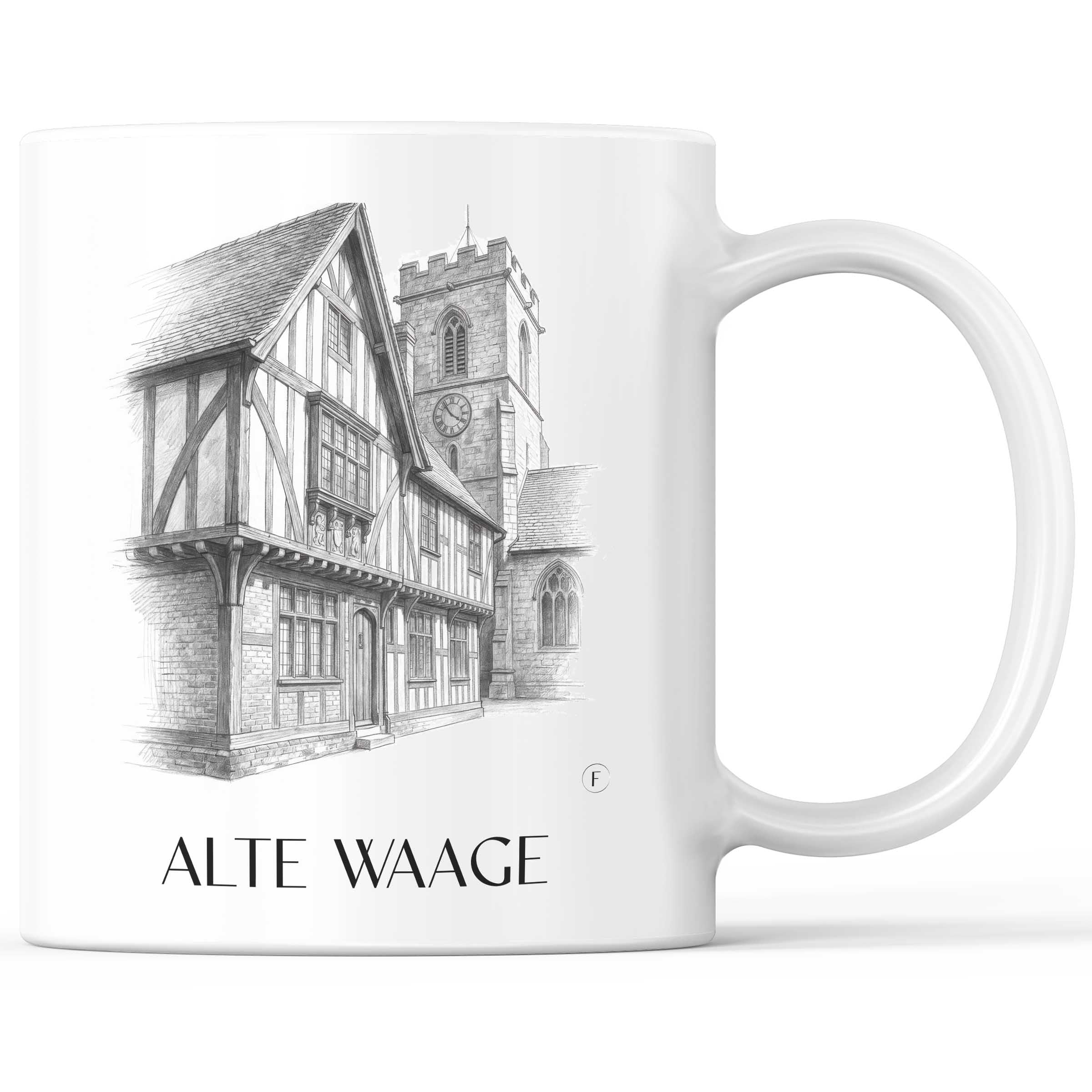 alte-waage-braunschweig-deutschland-kaffeebecher-bleistift-zeichnung-drawing