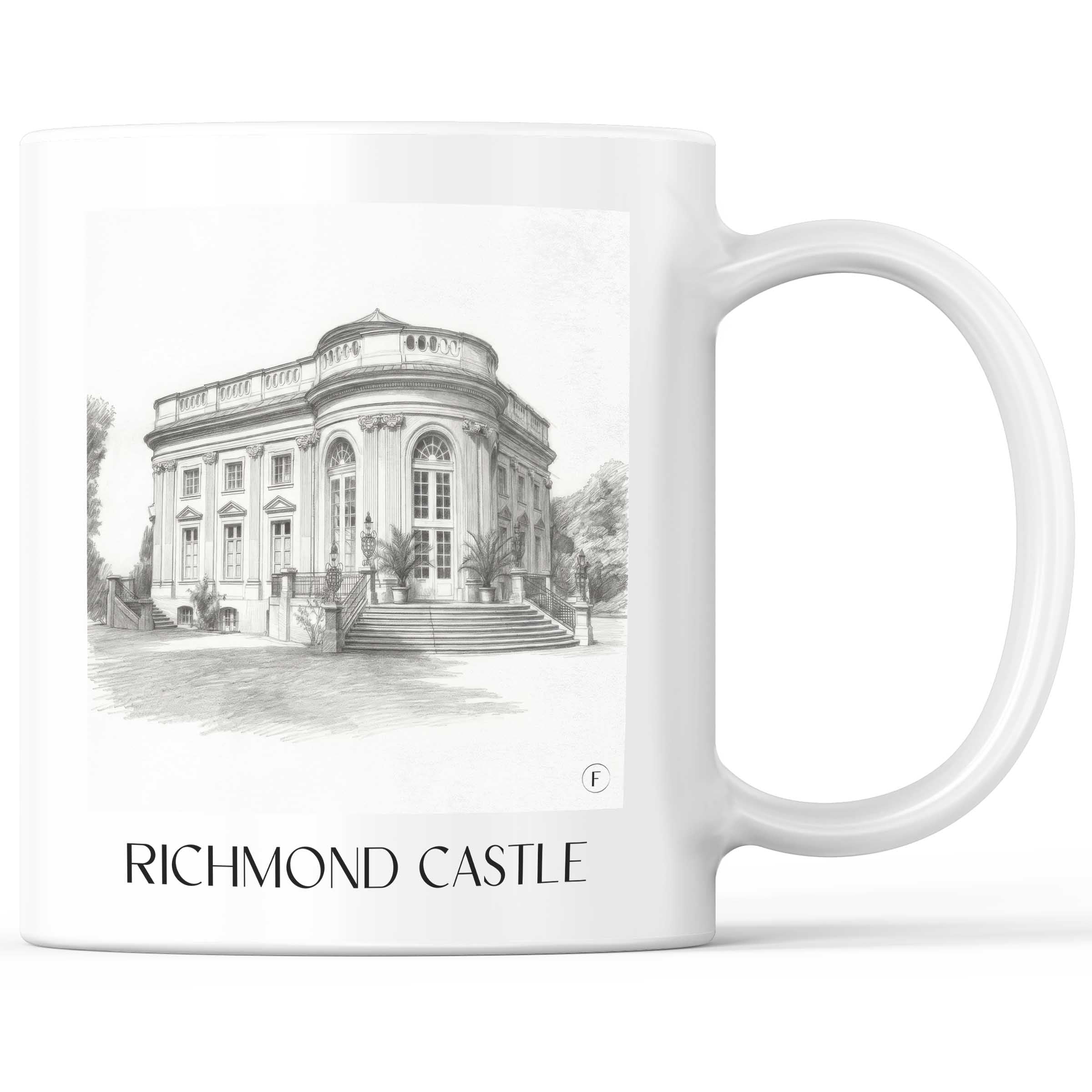 Schloss Richmond Kaffeebecher - Braunschweig - Deutschland Becher - Kaffeetasse im Zeichnung Stil