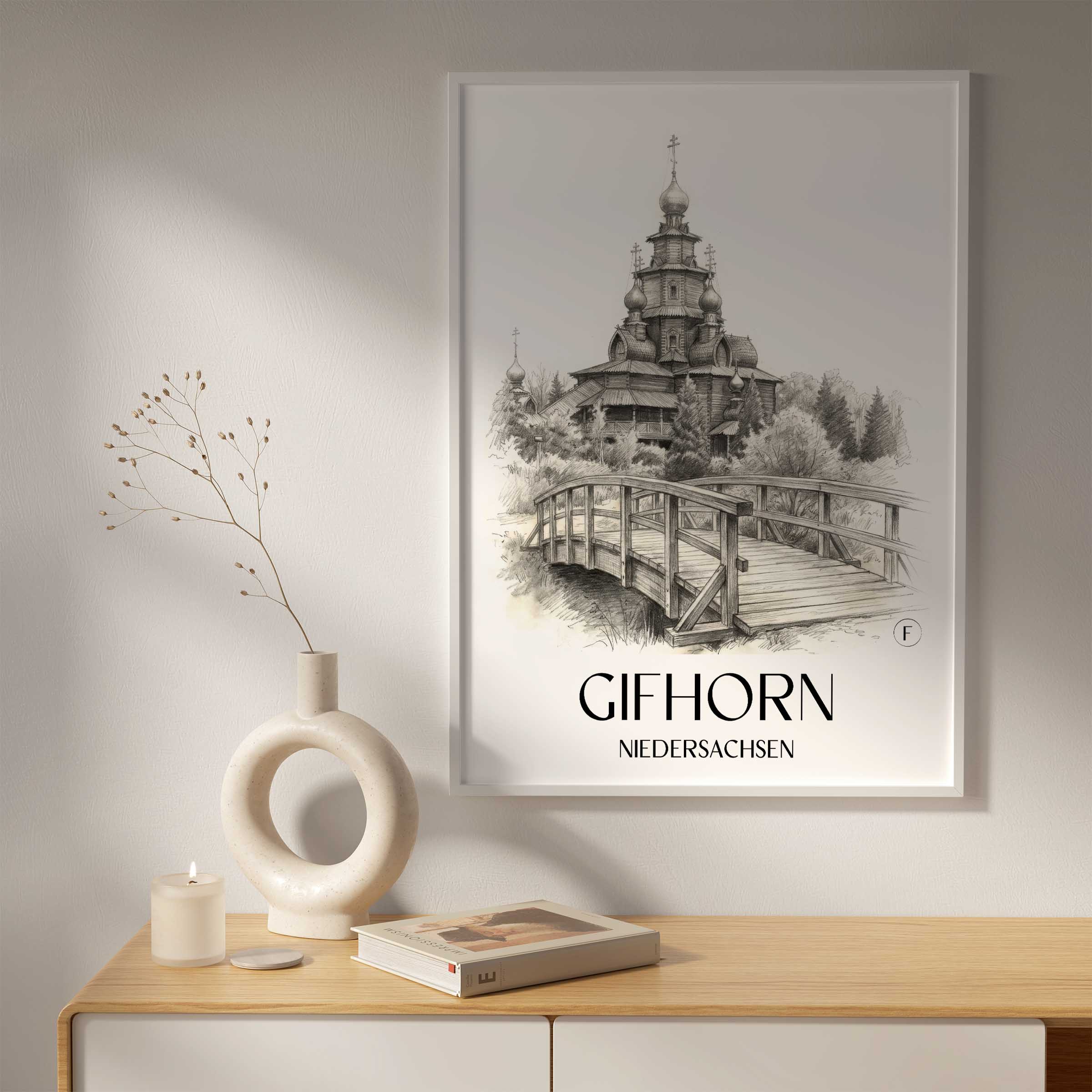 gifhorn-niedersachsen-deutschland-poster-bleistift-zeichnung-drawing