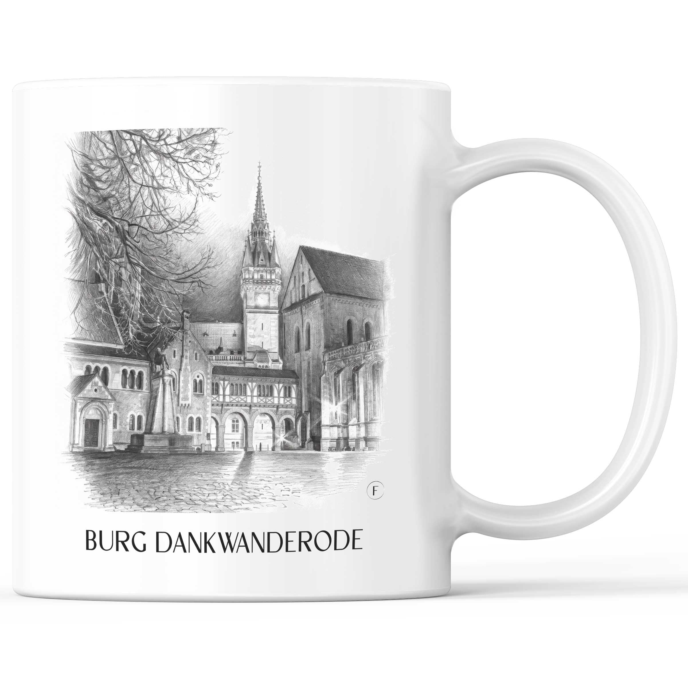 burg-dankwanderode-niedersachsen-deutschland-kaffeebecher-bleistift-zeichnung-drawing