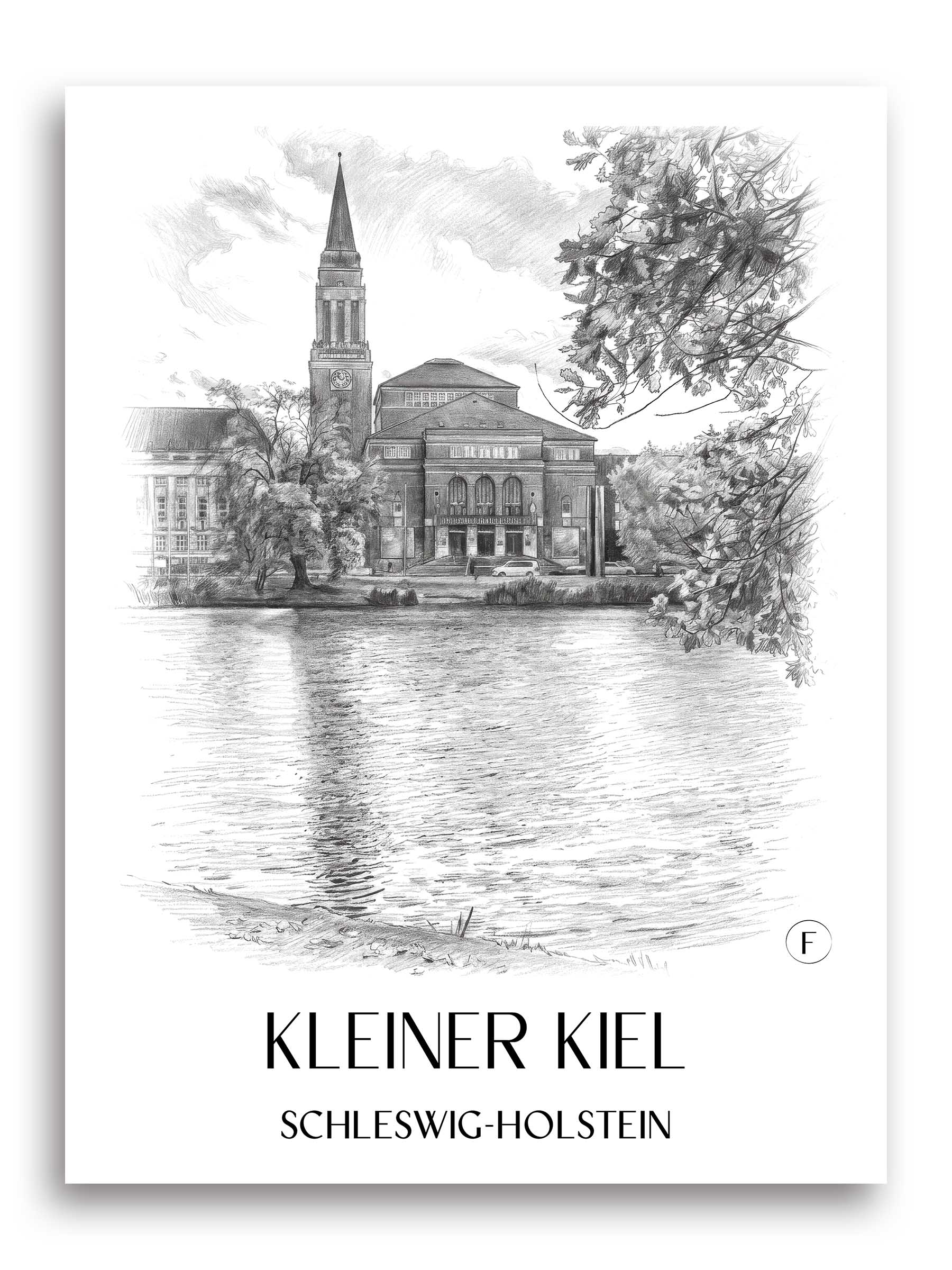 kleiner-kiel-schleswig-holstein-deutschland-poster-bleistift-zeichnung-drawing