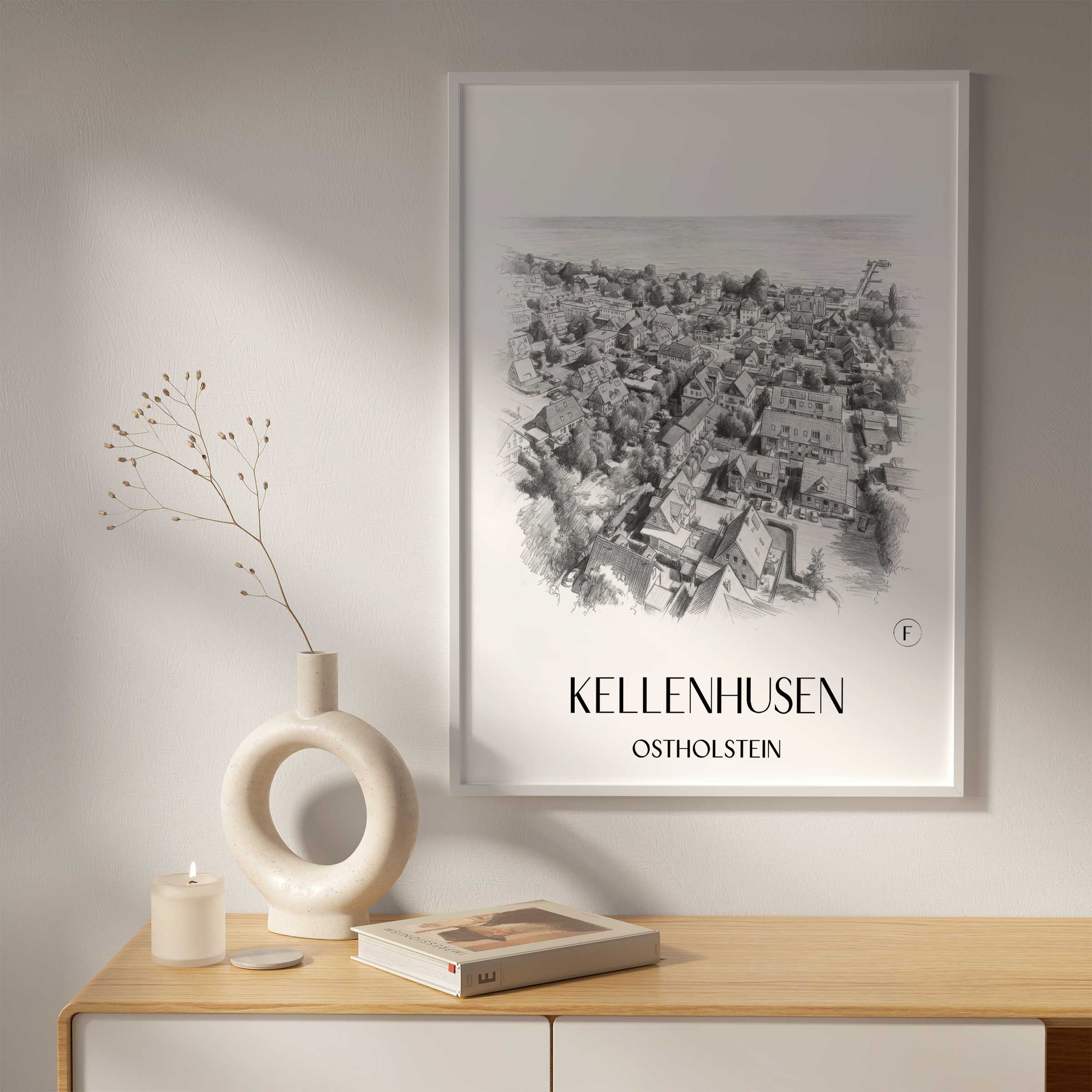 kellenhusen-ostholstein-deutschland-poster-bleistift-zeichnung-drawing