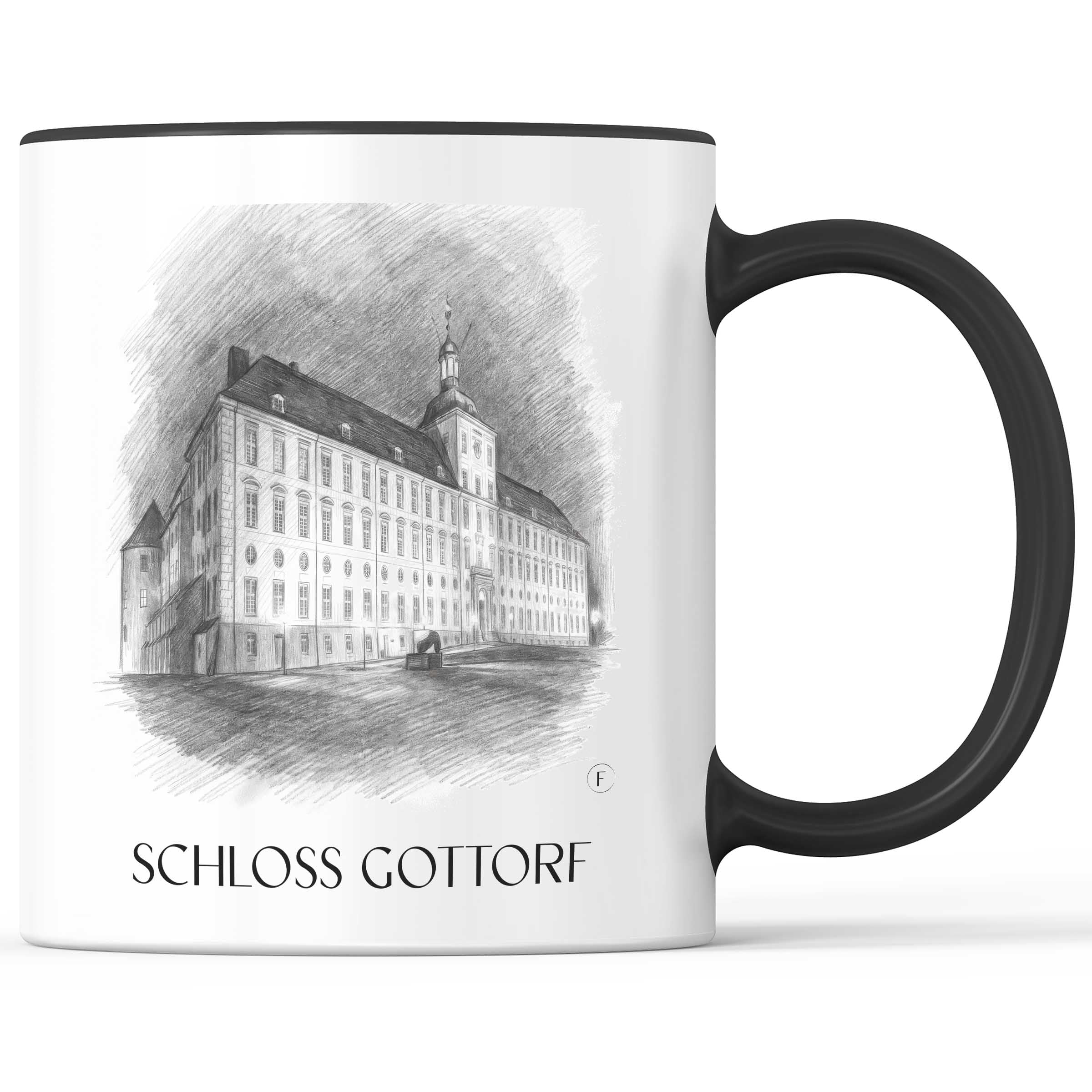 schloss-gottorf-schleswig-deutschland-kaffeebecher-bleistift-zeichnung-drawing