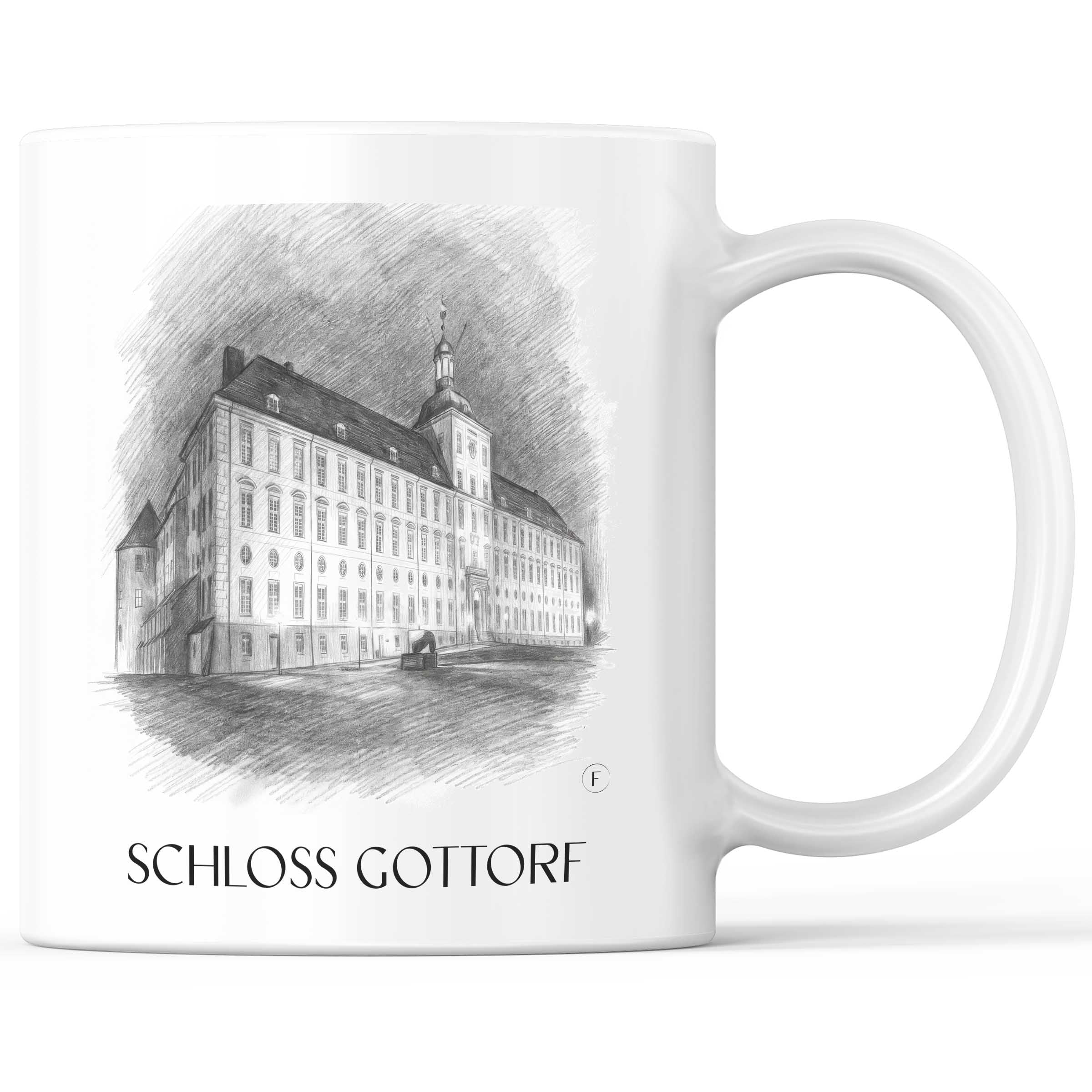 schloss-gottorf-schleswig-deutschland-kaffeebecher-bleistift-zeichnung-drawing