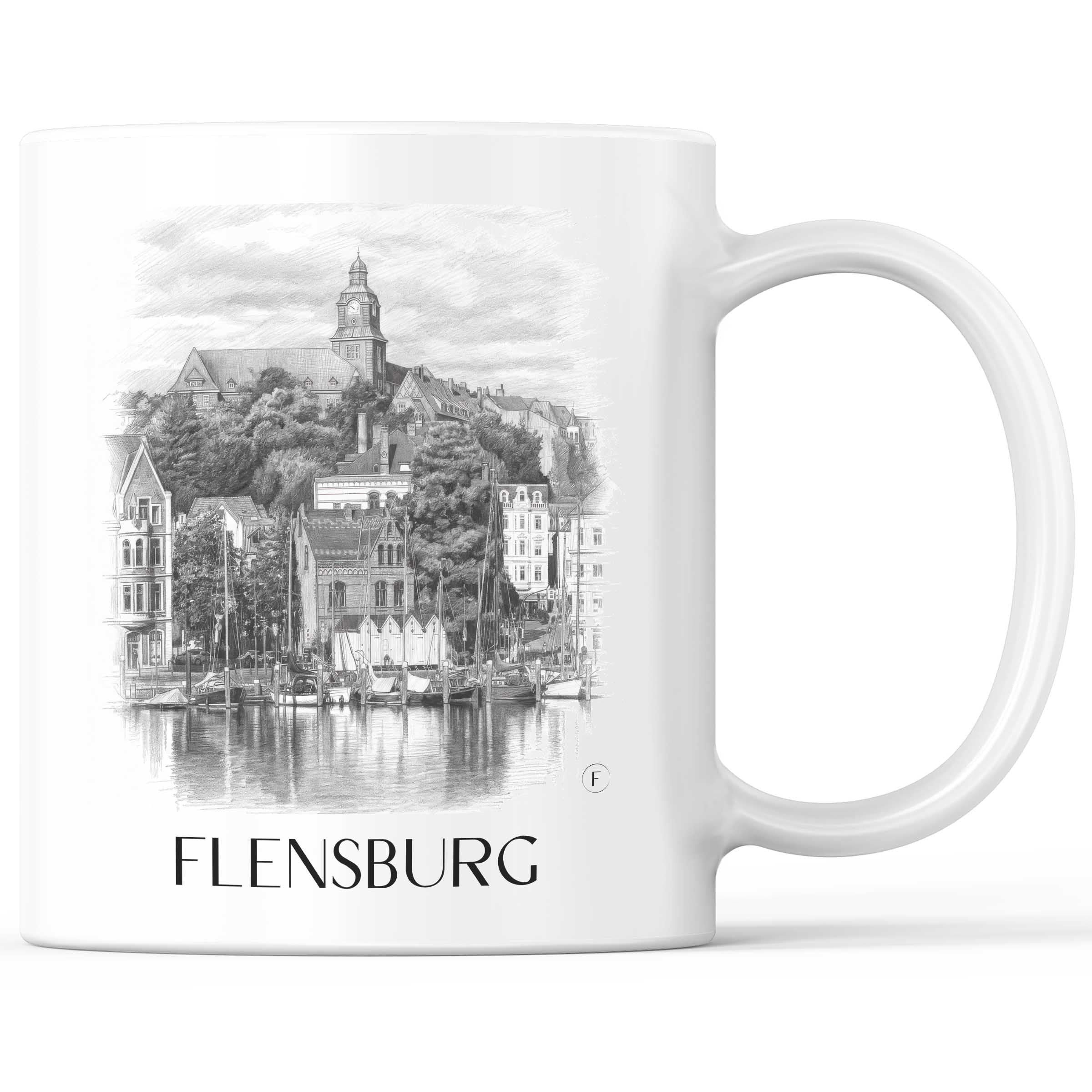 flensburg-schleswig-deutschland-kaffeebecher-bleistift-zeichnung-drawing