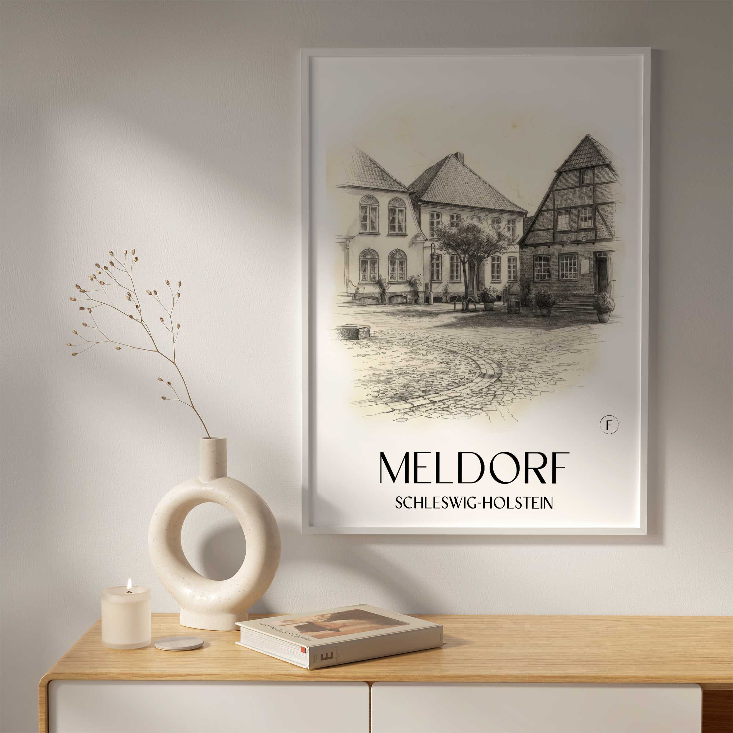 meldorf-schleswig-holstein-deutschland-poster-bleistift-zeichnung-drawing