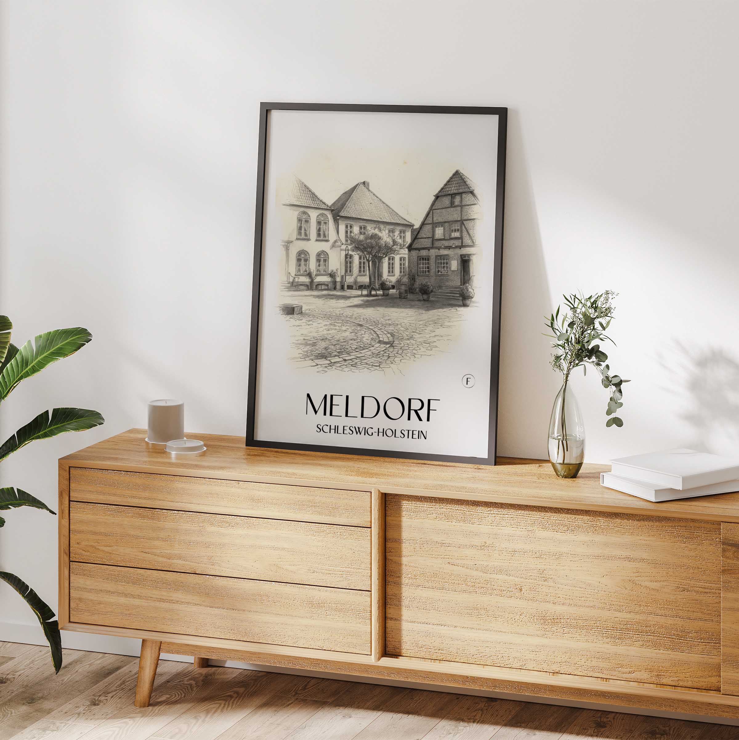 meldorf-schleswig-holstein-deutschland-poster-bleistift-zeichnung-drawing