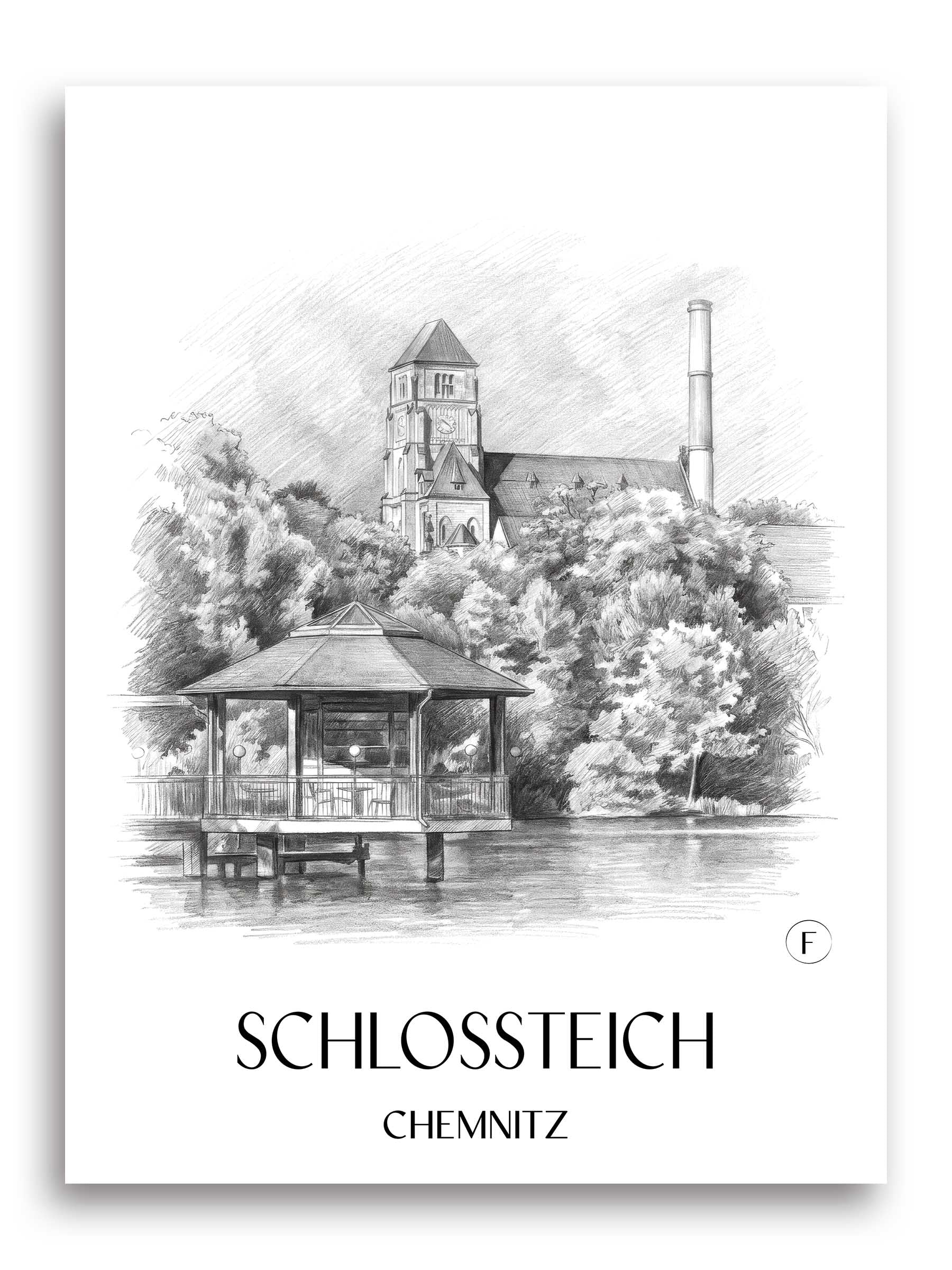 schlossteich-chemnitz-deutschland-poster-bleistift-zeichnung-drawing