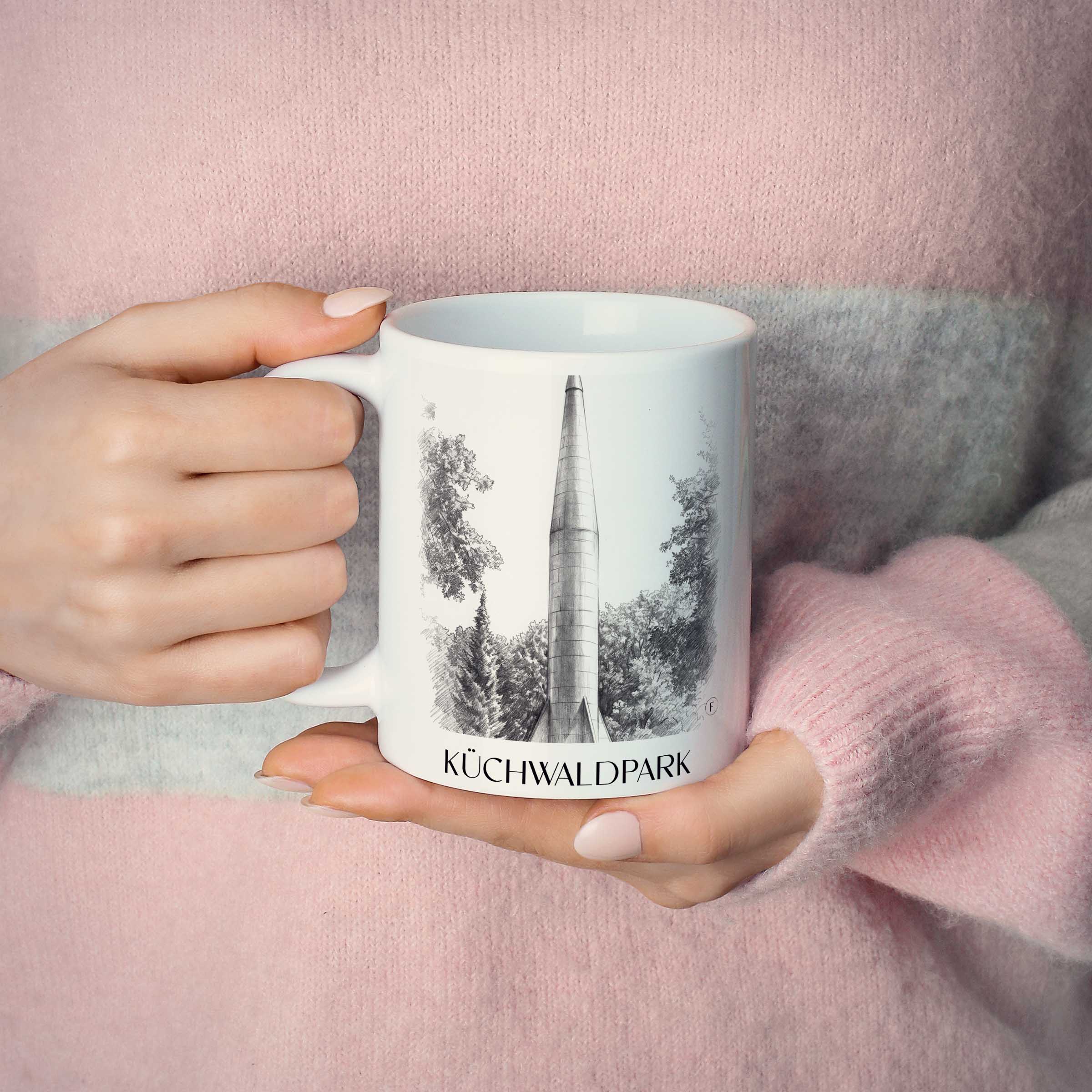 küchwaldpark-chemnitz-deutschland-kaffeebecher-bleistift-zeichnung-drawing