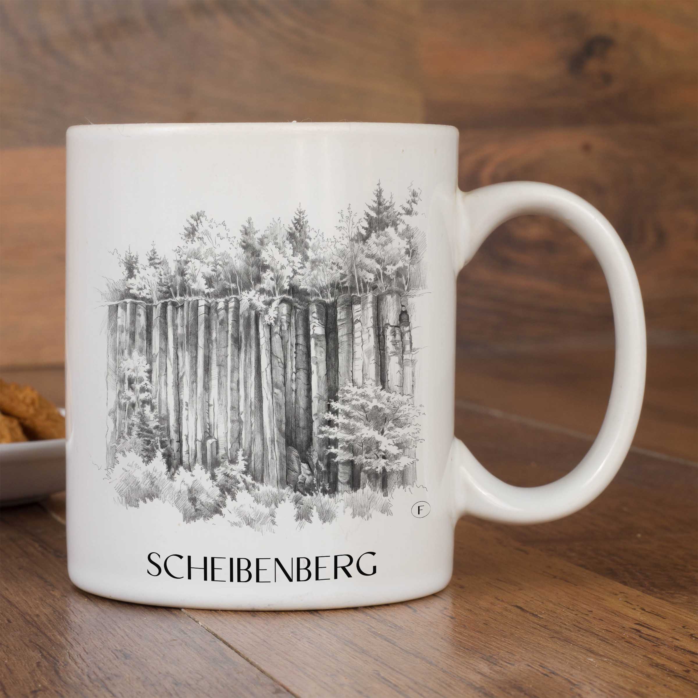 scheibenberg-erzgebirge-deutschland-kaffeebecher-bleistift-zeichnung-drawing