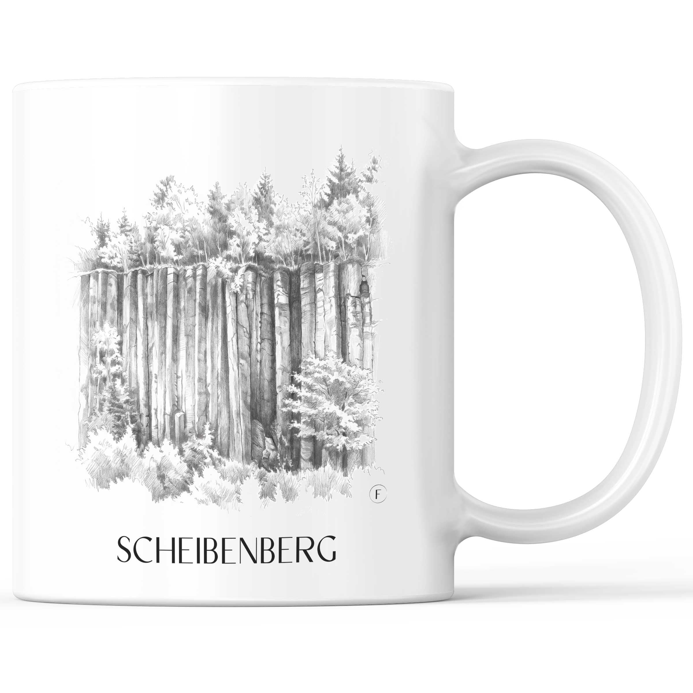 scheibenberg-erzgebirge-deutschland-kaffeebecher-bleistift-zeichnung-drawing