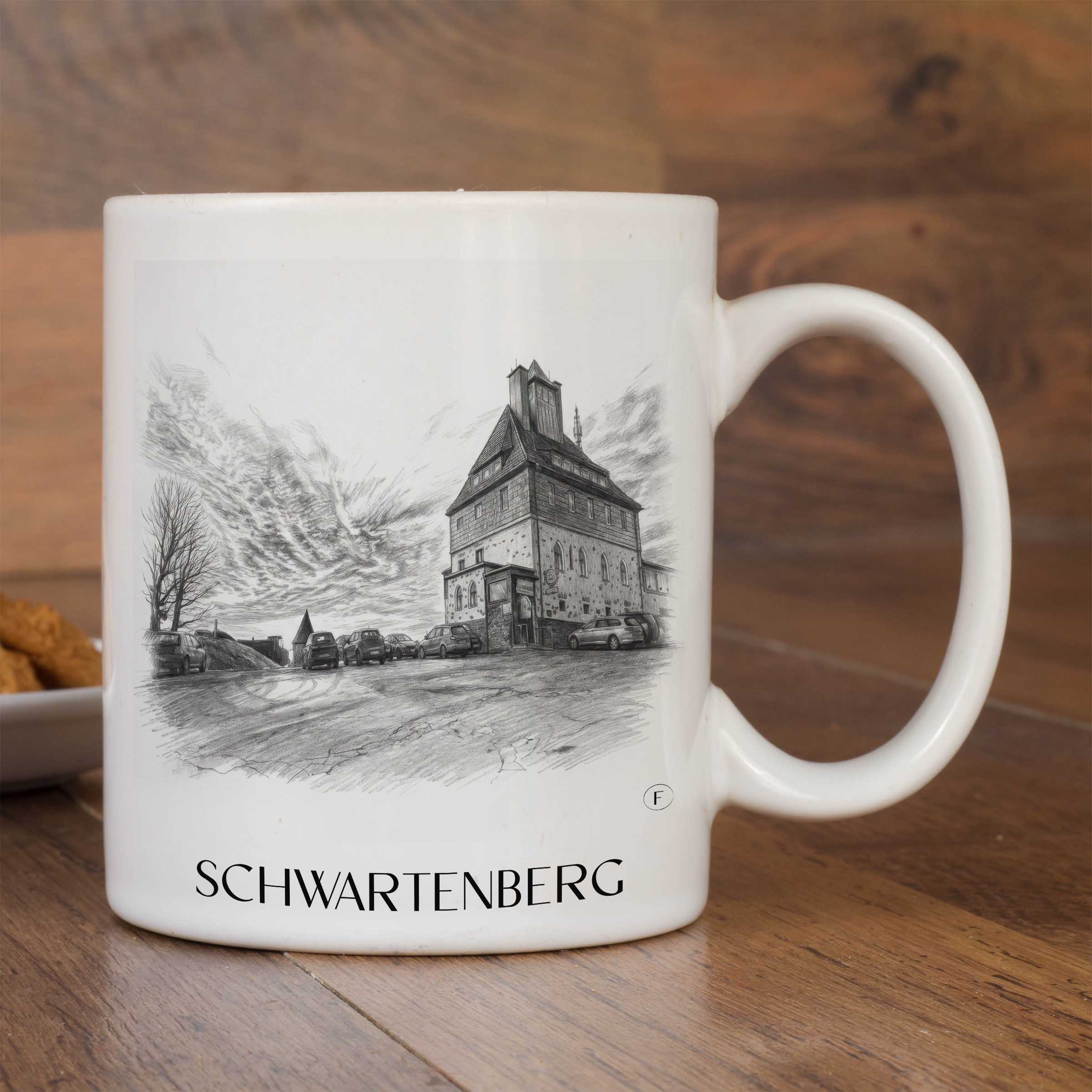 schwartenberg-erzgebirge-deutschland-kaffeebecher-bleistift-zeichnung-drawing