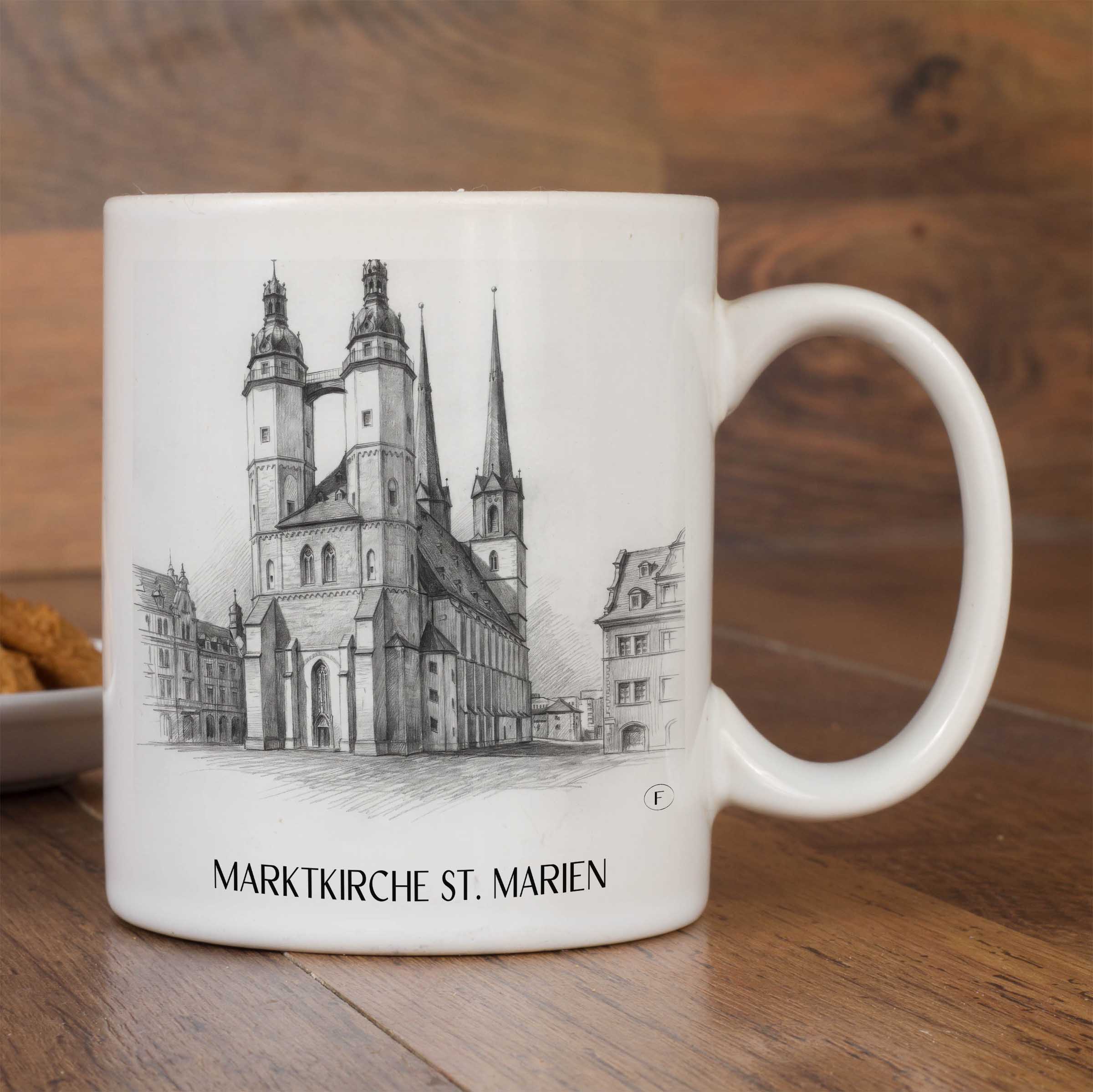 marktkirche-st.-marien-halle-deutschland-kaffeebecher-bleistift-zeichnung-drawing