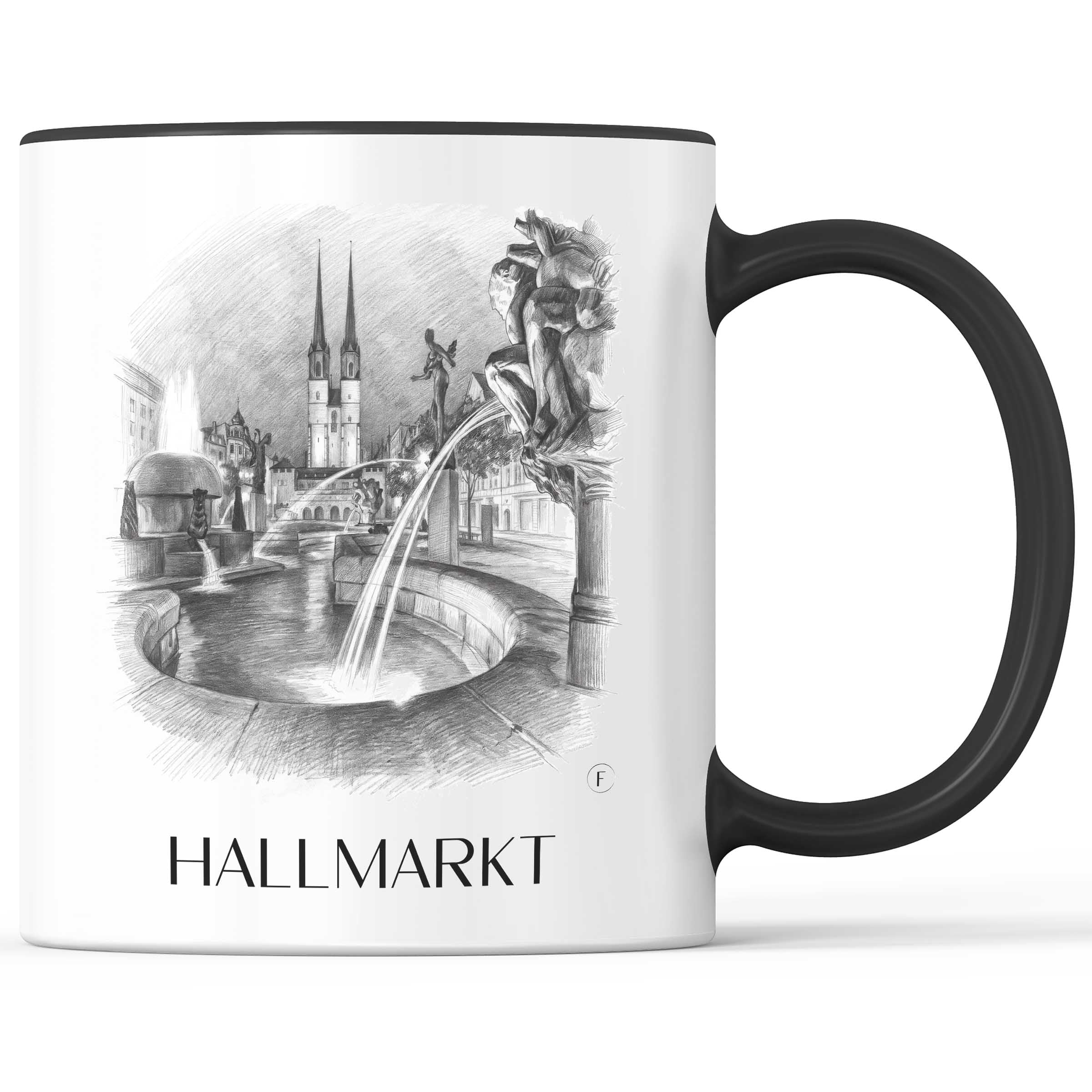hallmarkt-halle-deutschland-kaffeebecher-bleistift-zeichnung-drawing