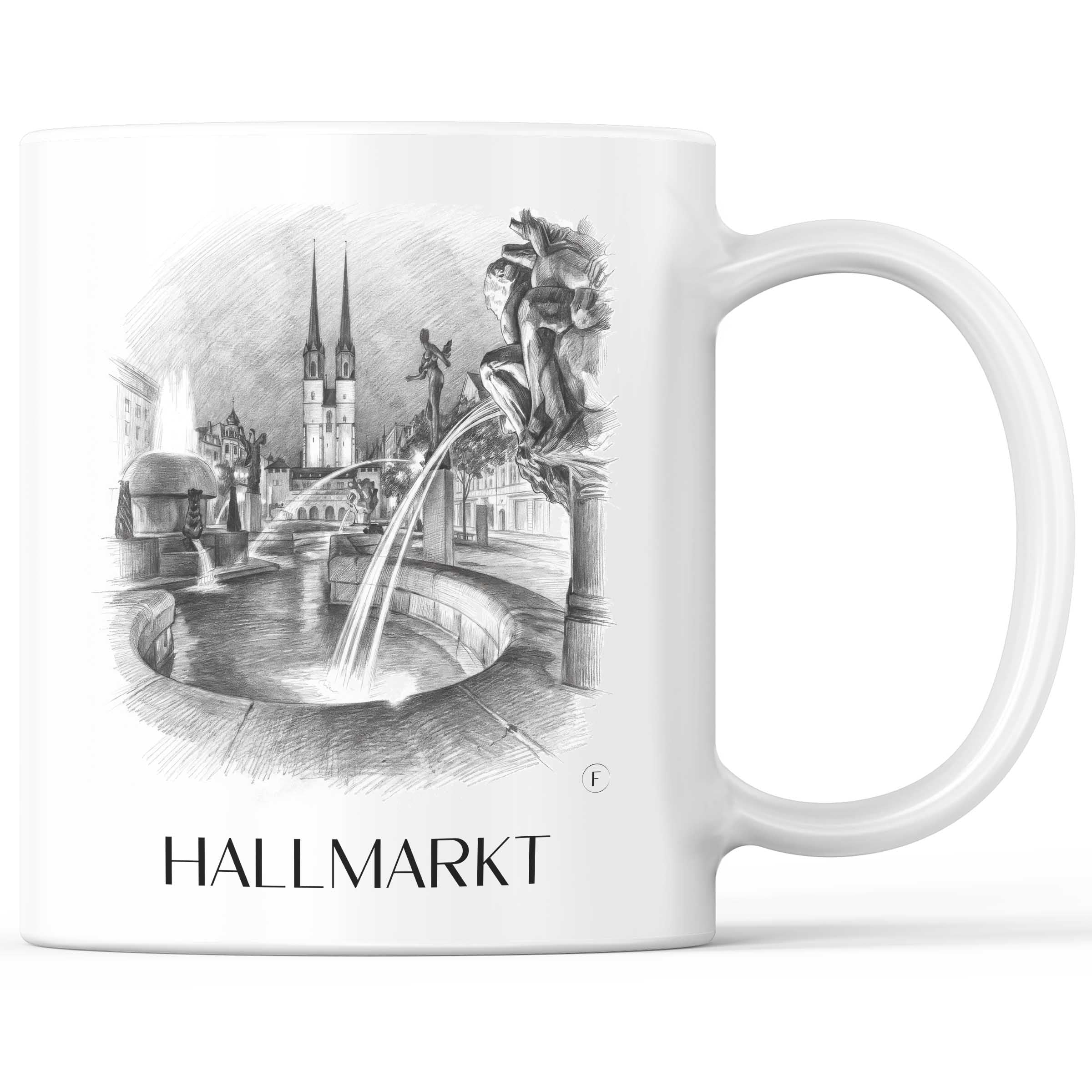 hallmarkt-halle-deutschland-kaffeebecher-bleistift-zeichnung-drawing