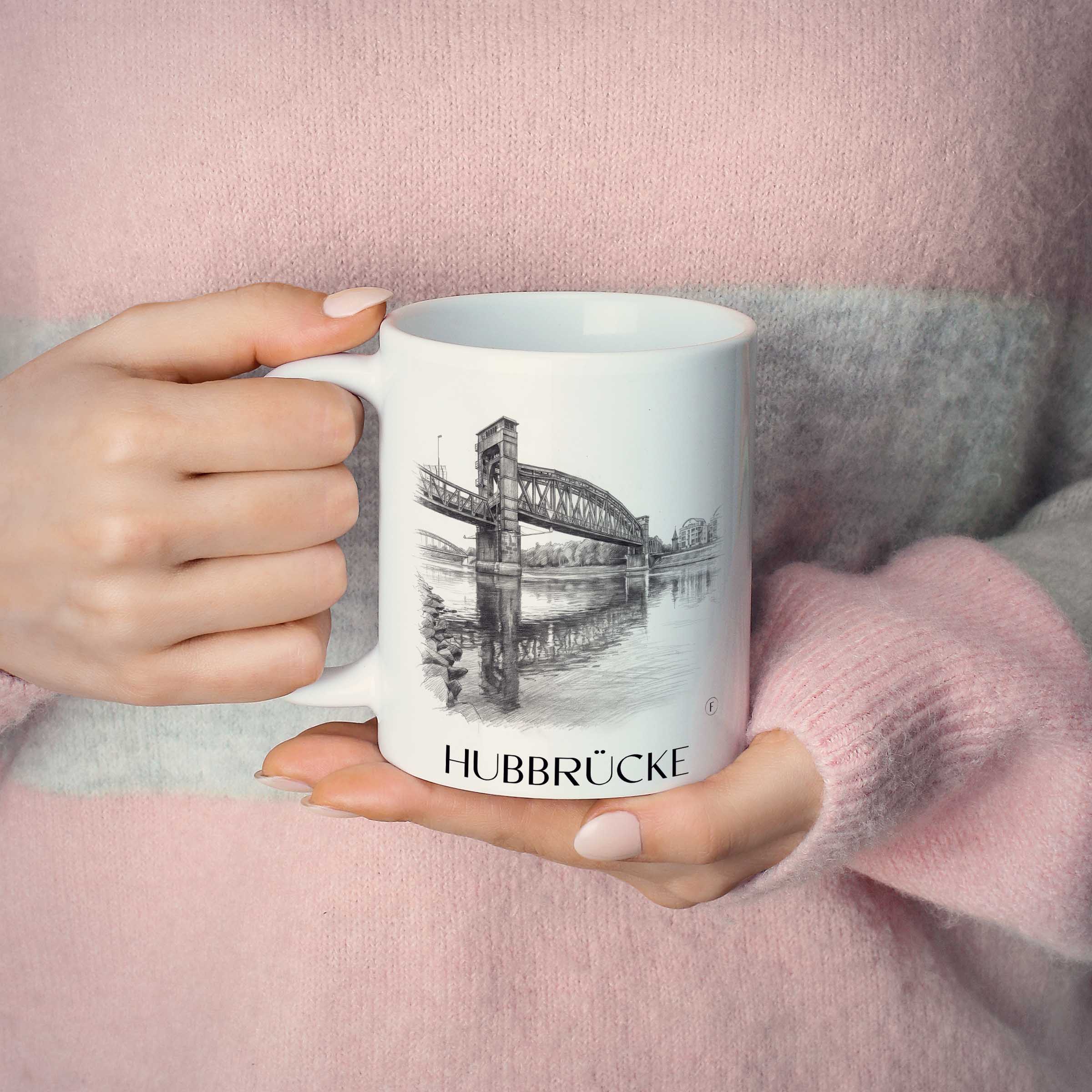 hubbrücke-magdeburg-deutschland-kaffeebecher-bleistift-zeichnung-drawing
