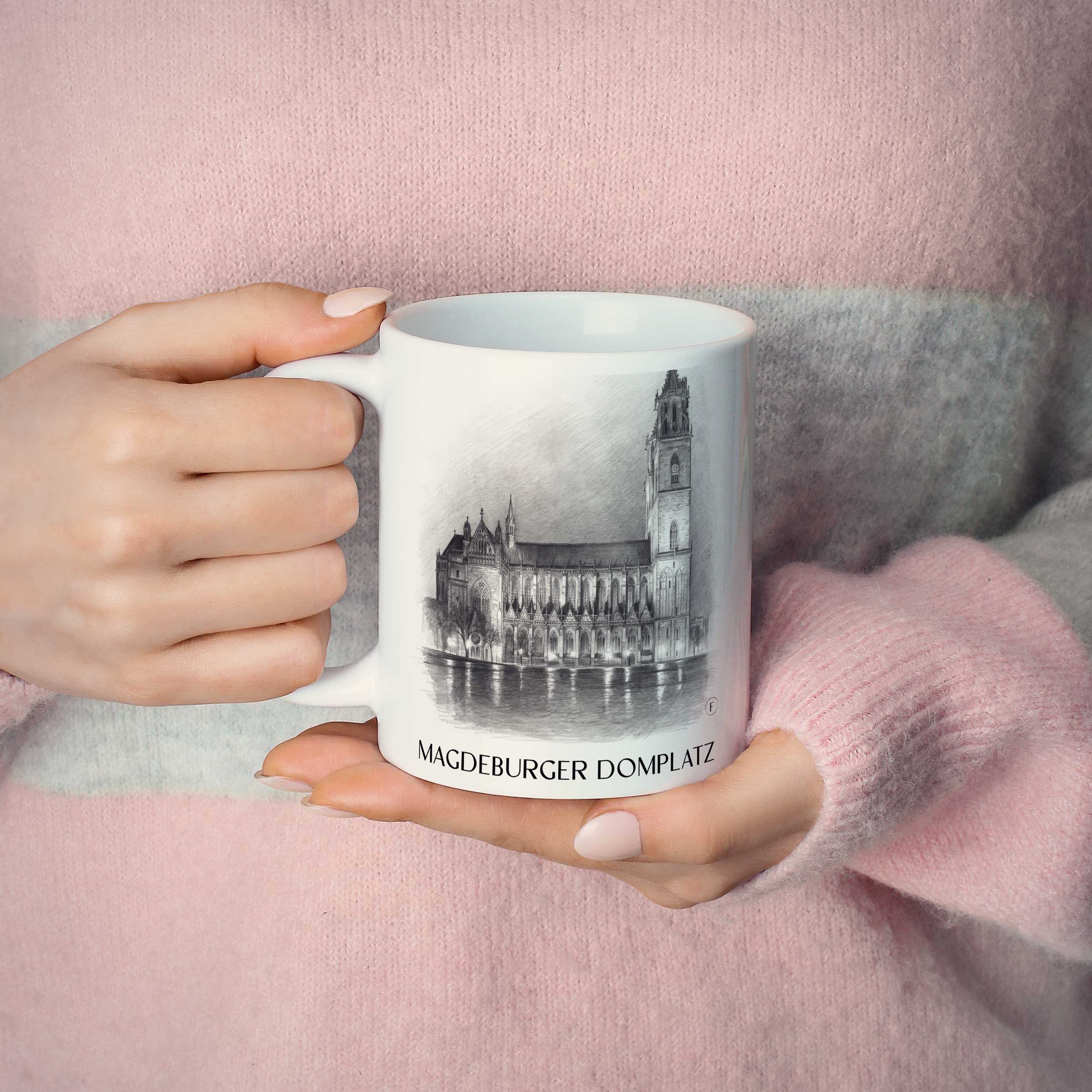 domplatz-magdeburg-deutschland-kaffeebecher-bleistift-zeichnung-drawing