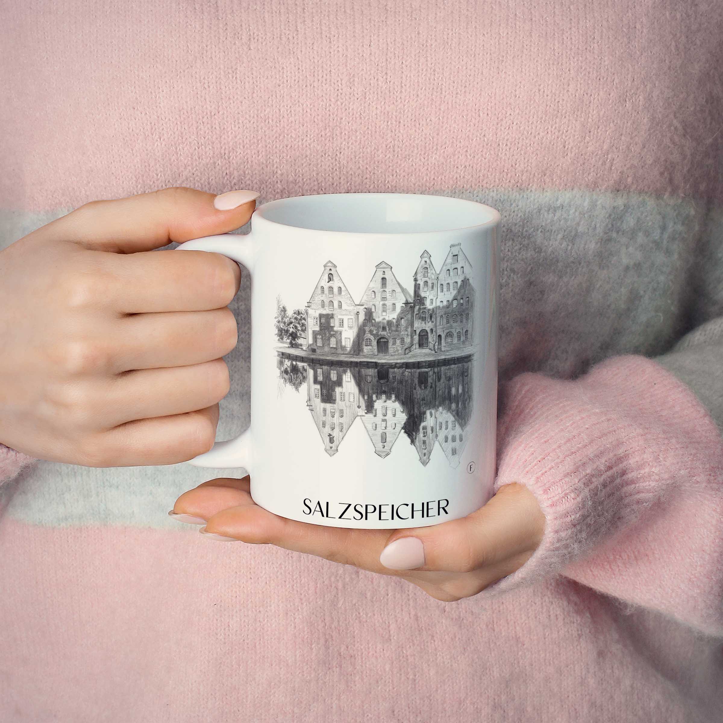 salzspeicher-lübeck-deutschland-kaffeebecher-bleistift-zeichnung-drawing