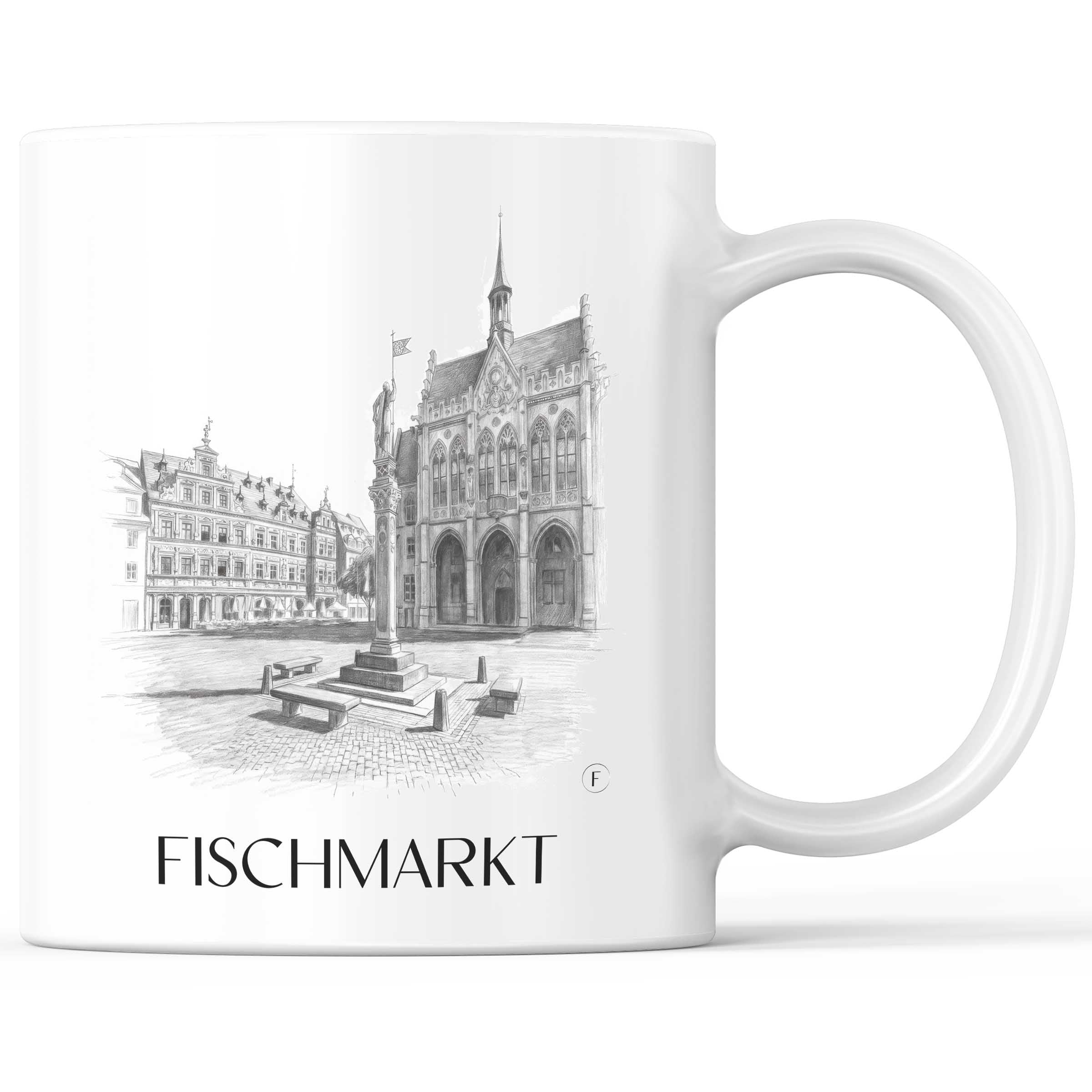 fischmarkt-erfurt-deutschland-kaffeebecher-bleistift-zeichnung-drawing