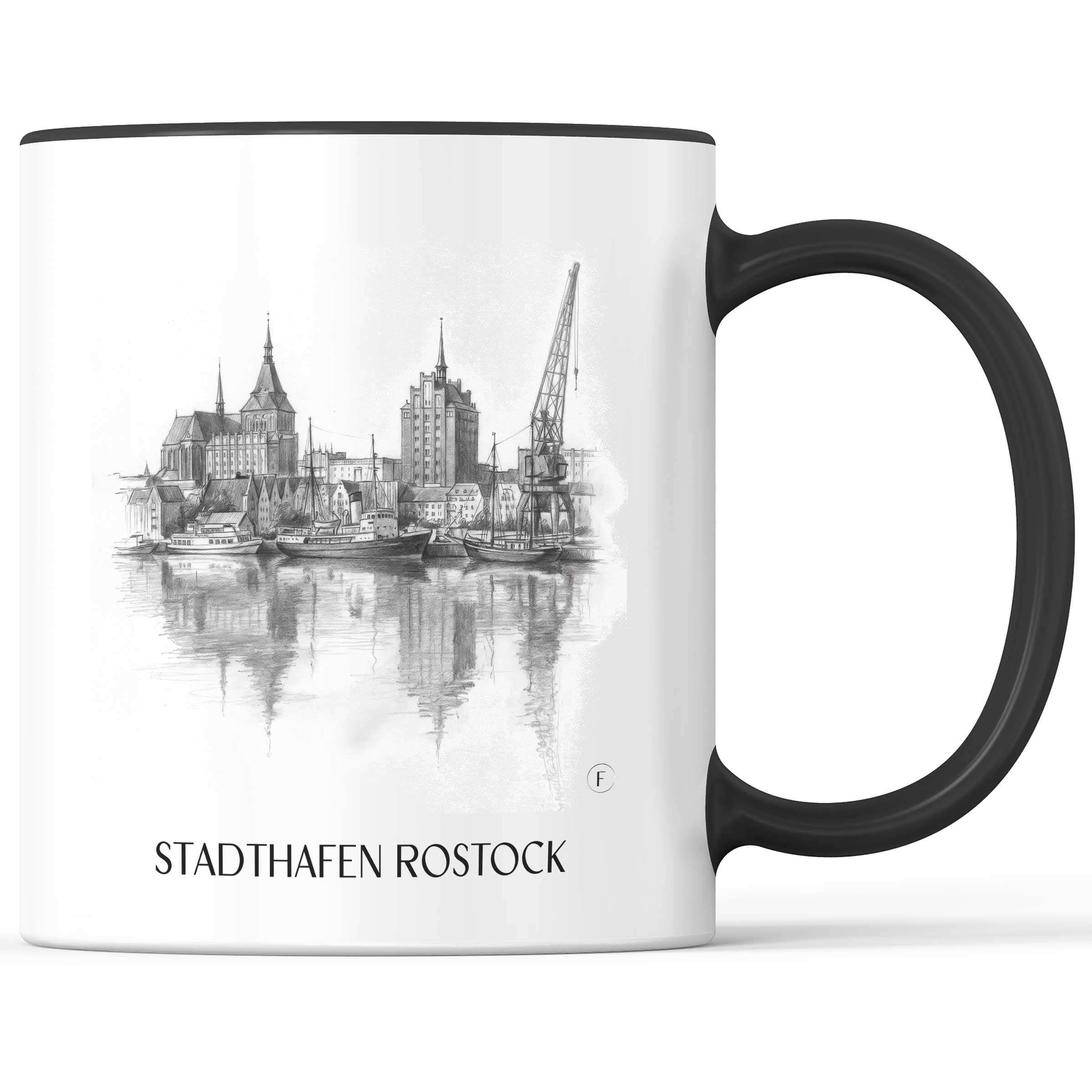stadthafen-rostock-deutschland-kaffeebecher-bleistift-zeichnung-drawing