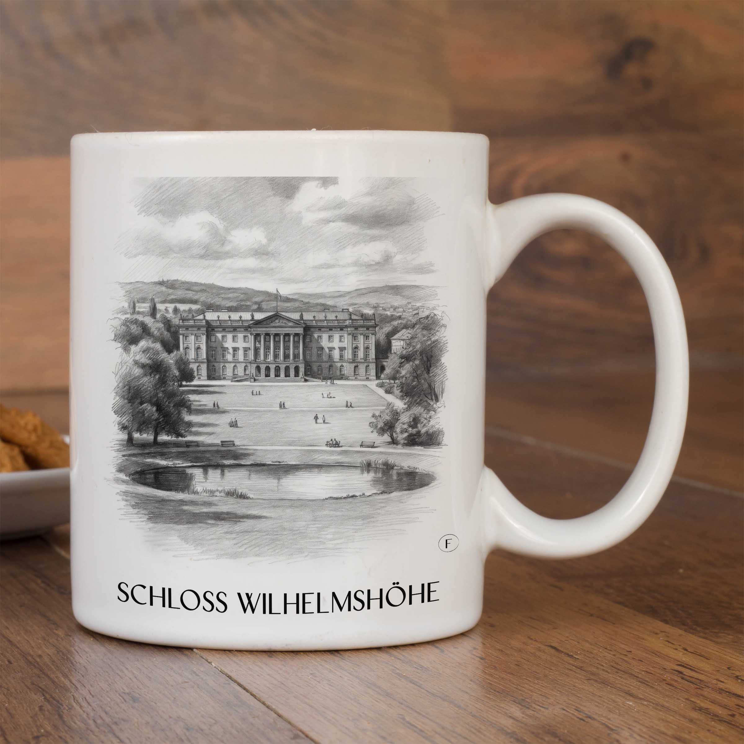 schloss-wilhelmshöhe-kassel-deutschland-kaffeebecher-bleistift-zeichnung-drawing