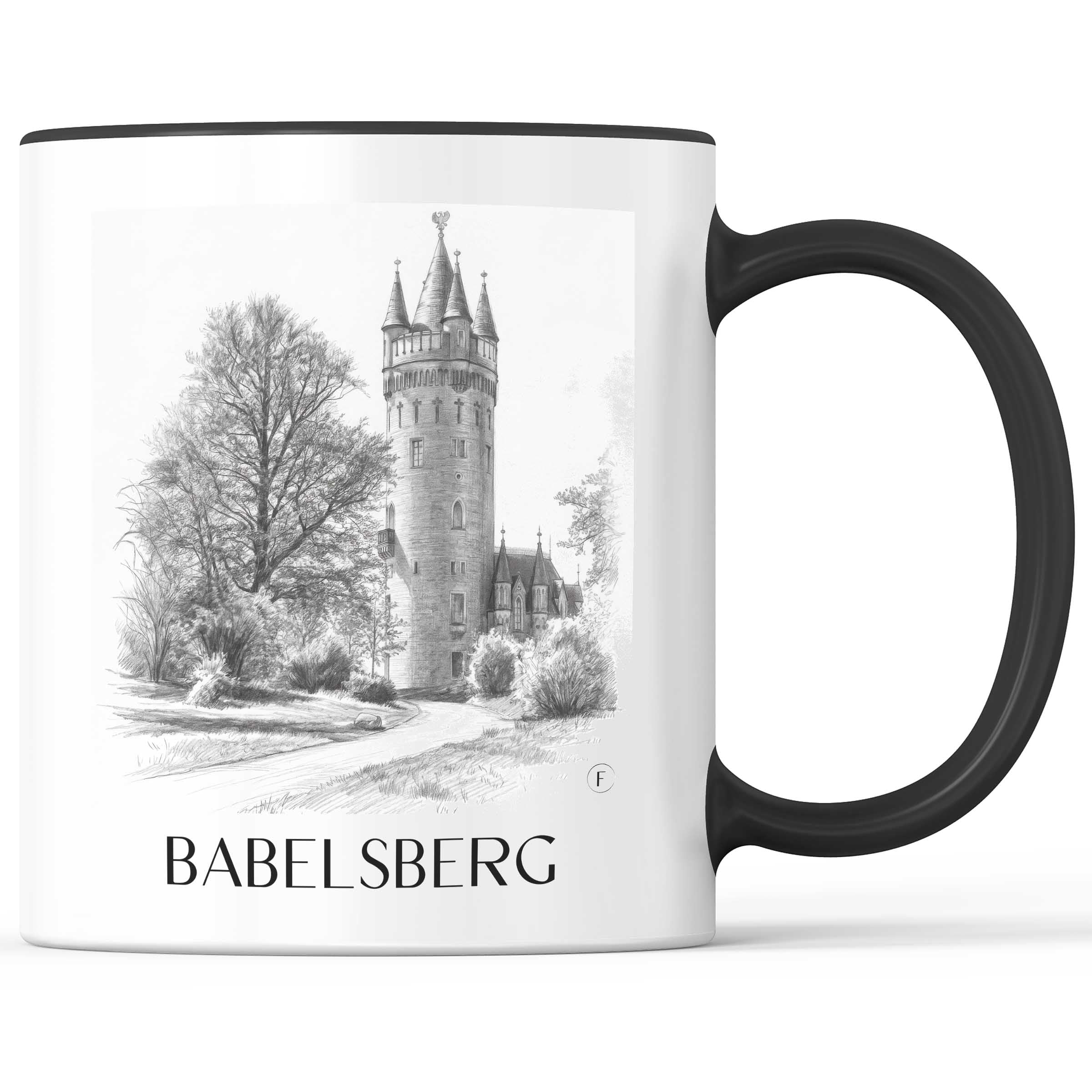 Babelsberg Kaffeebecher - Potsdam - Deutschland Becher - Kaffeetasse im Zeichnung Stil