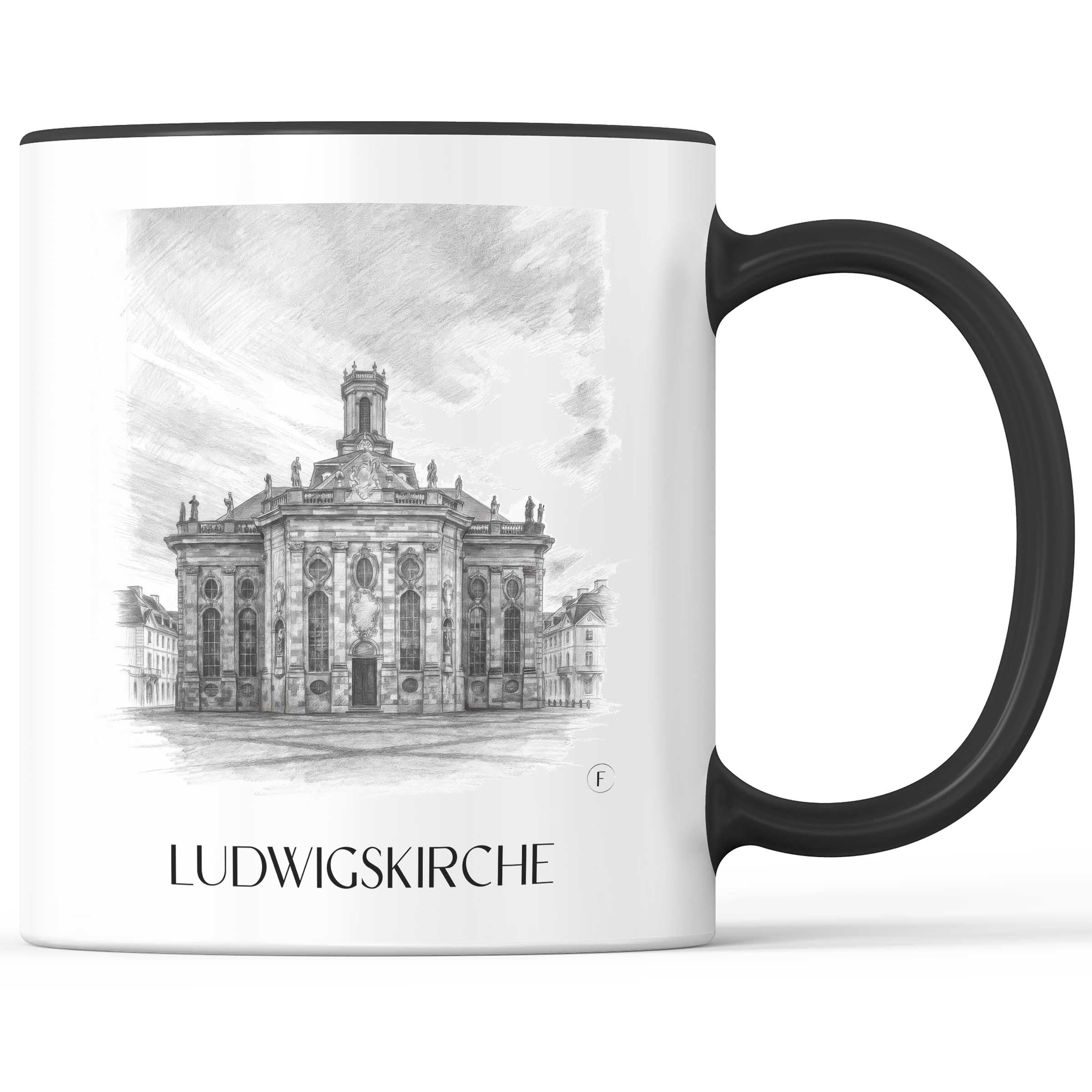 ludwigskirche-saarbrücken-deutschland-kaffeebecher-bleistift-zeichnung-drawing