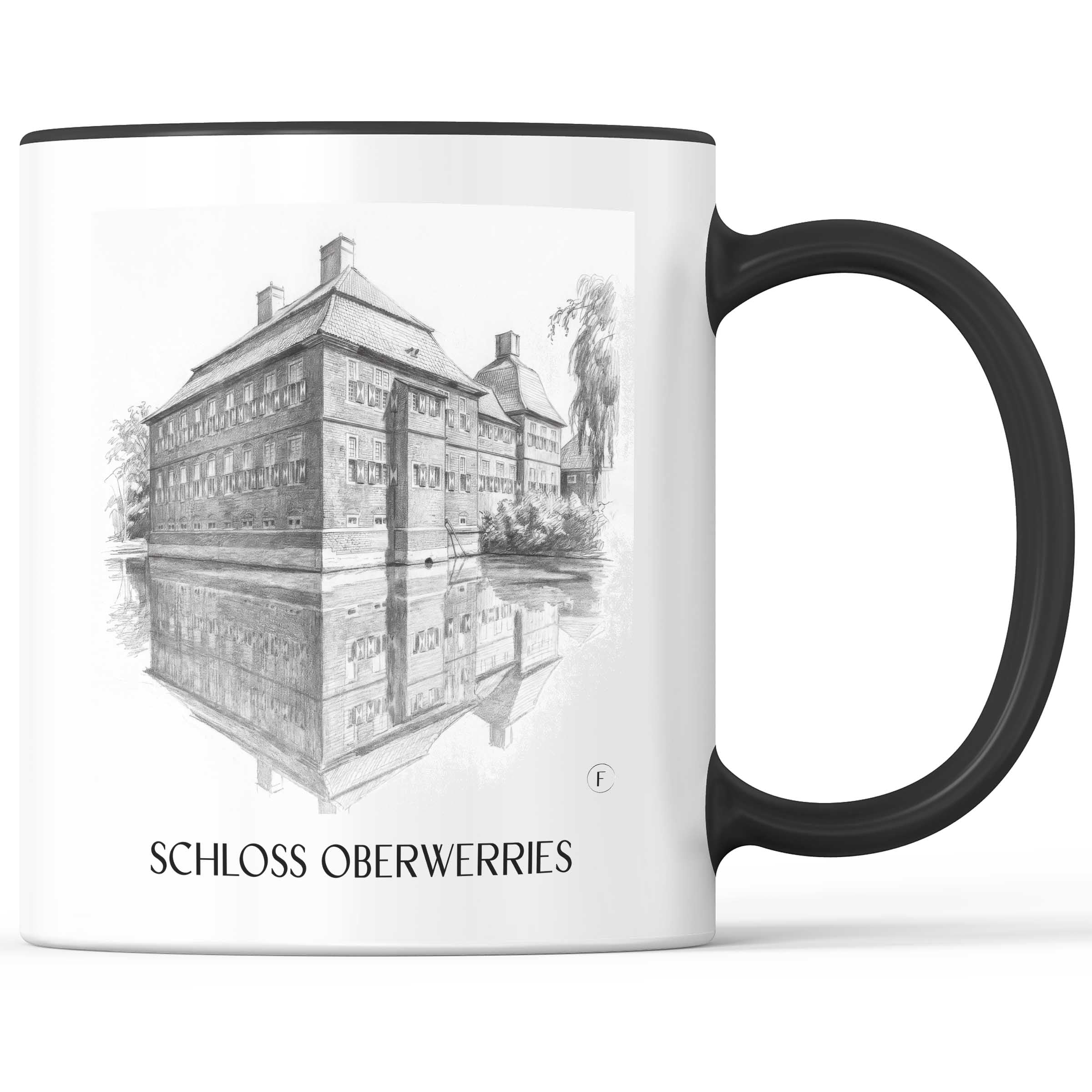 schloss-oberwerries-hamm-deutschland-kaffeebecher-bleistift-zeichnung-drawing