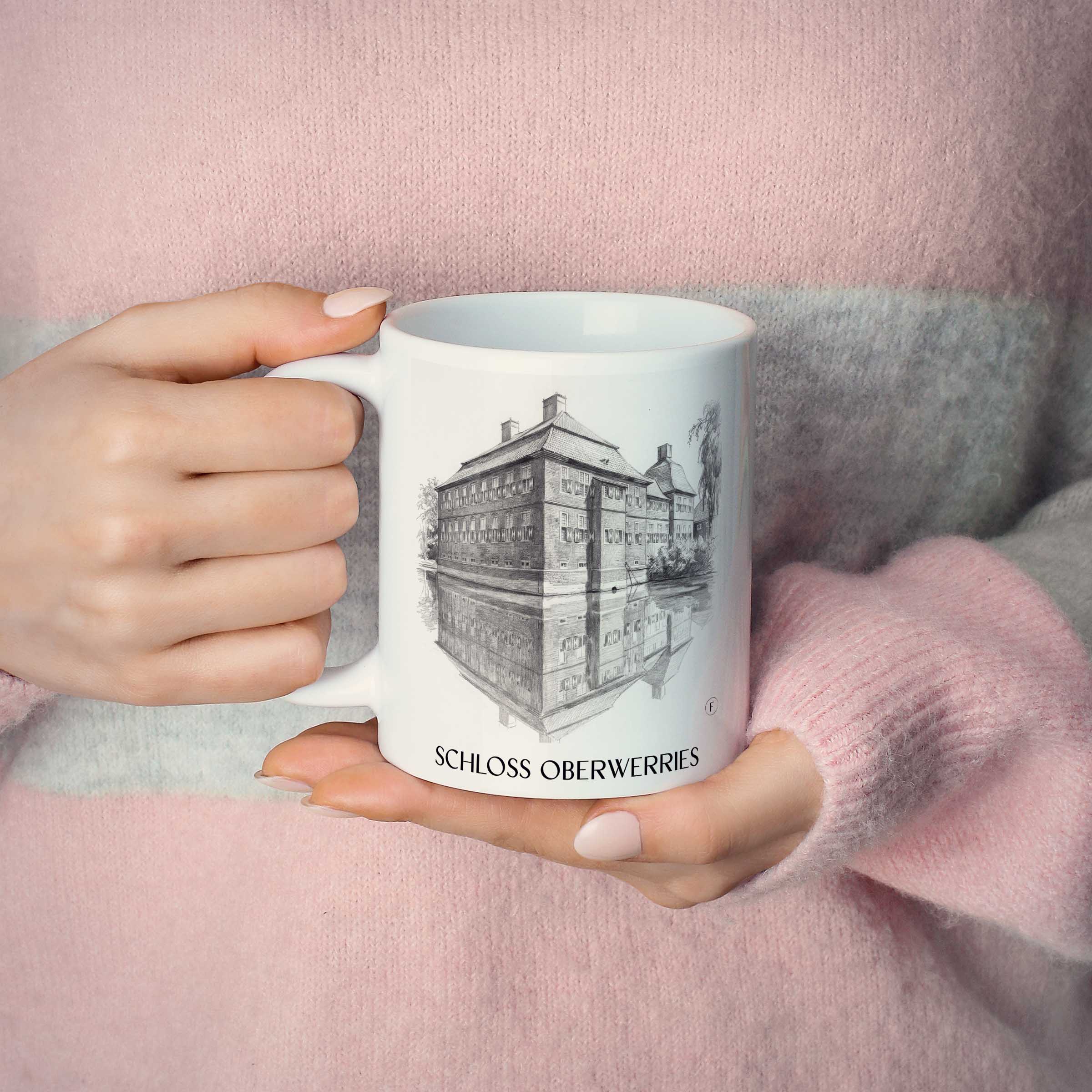 schloss-oberwerries-hamm-deutschland-kaffeebecher-bleistift-zeichnung-drawing