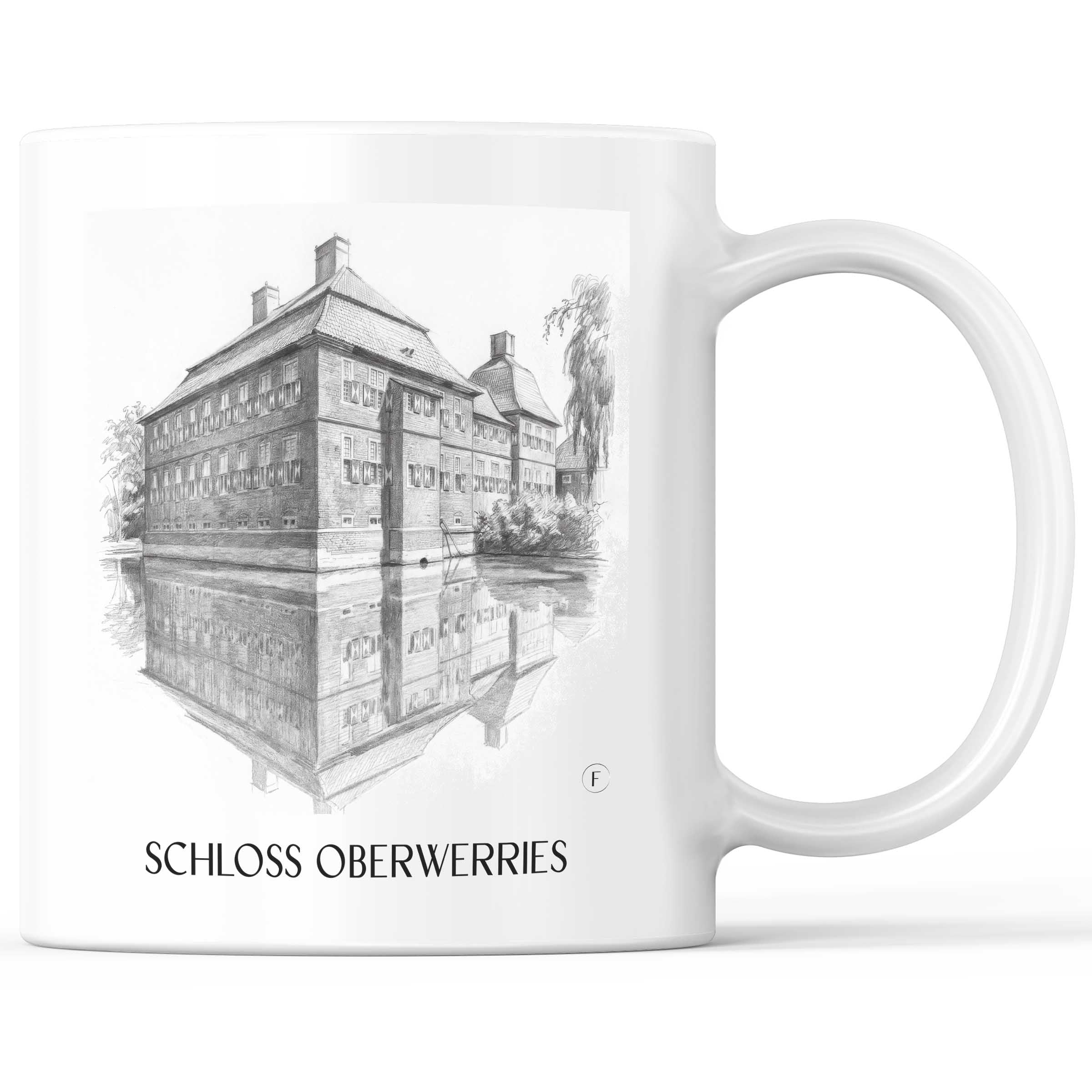 schloss-oberwerries-hamm-deutschland-kaffeebecher-bleistift-zeichnung-drawing