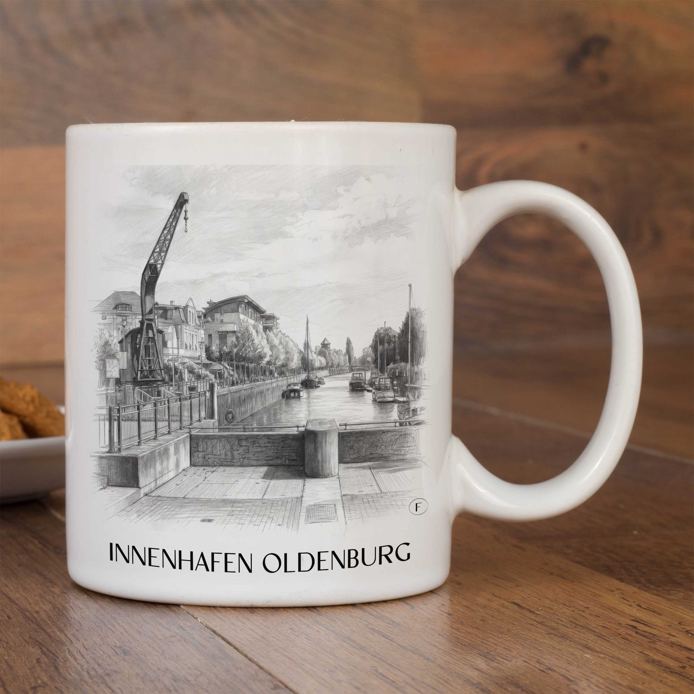 innenhafen-oldenburg-deutschland-kaffeebecher-bleistift-zeichnung-drawing