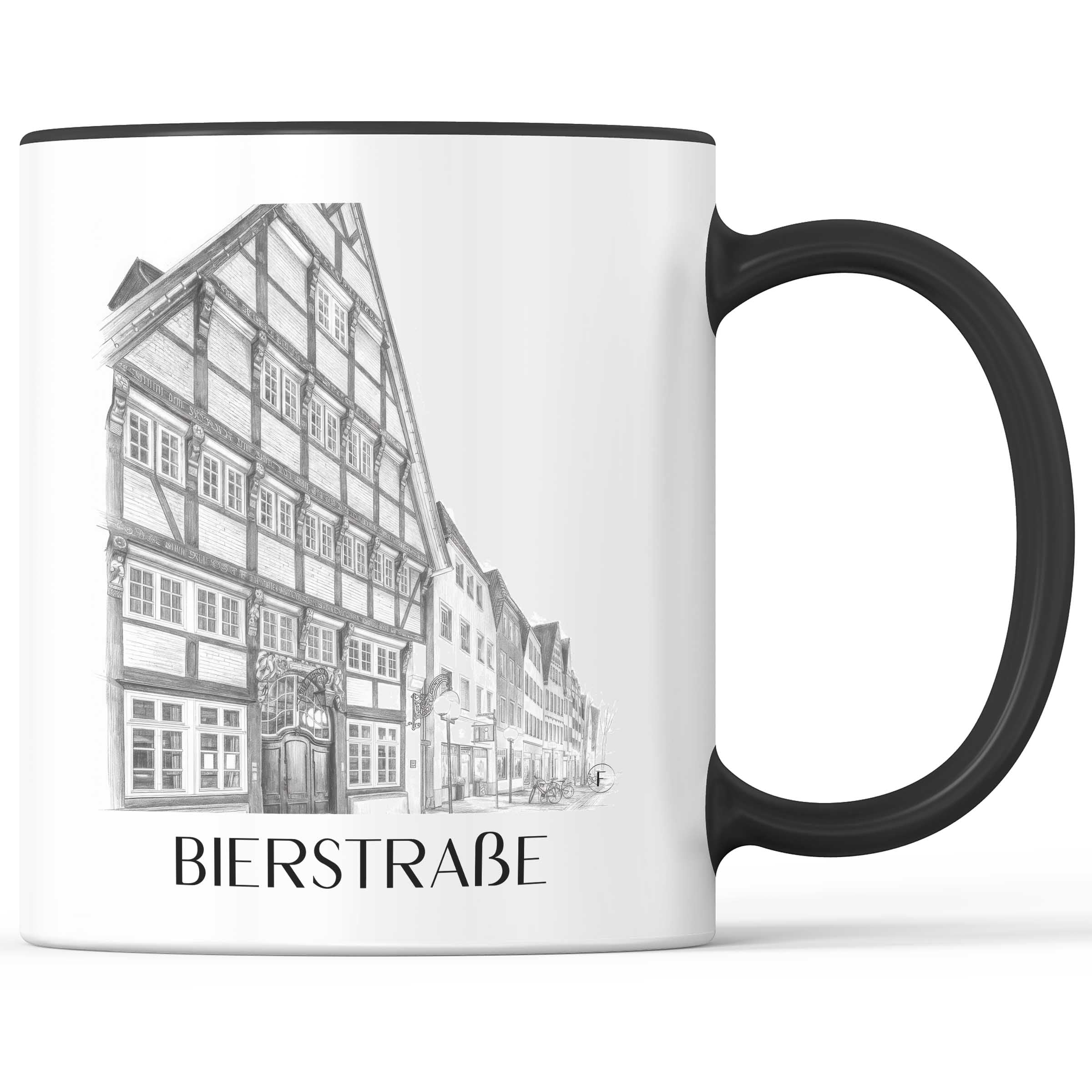 bierstraße-osnabrück-deutschland-kaffeebecher-bleistift-zeichnung-drawing