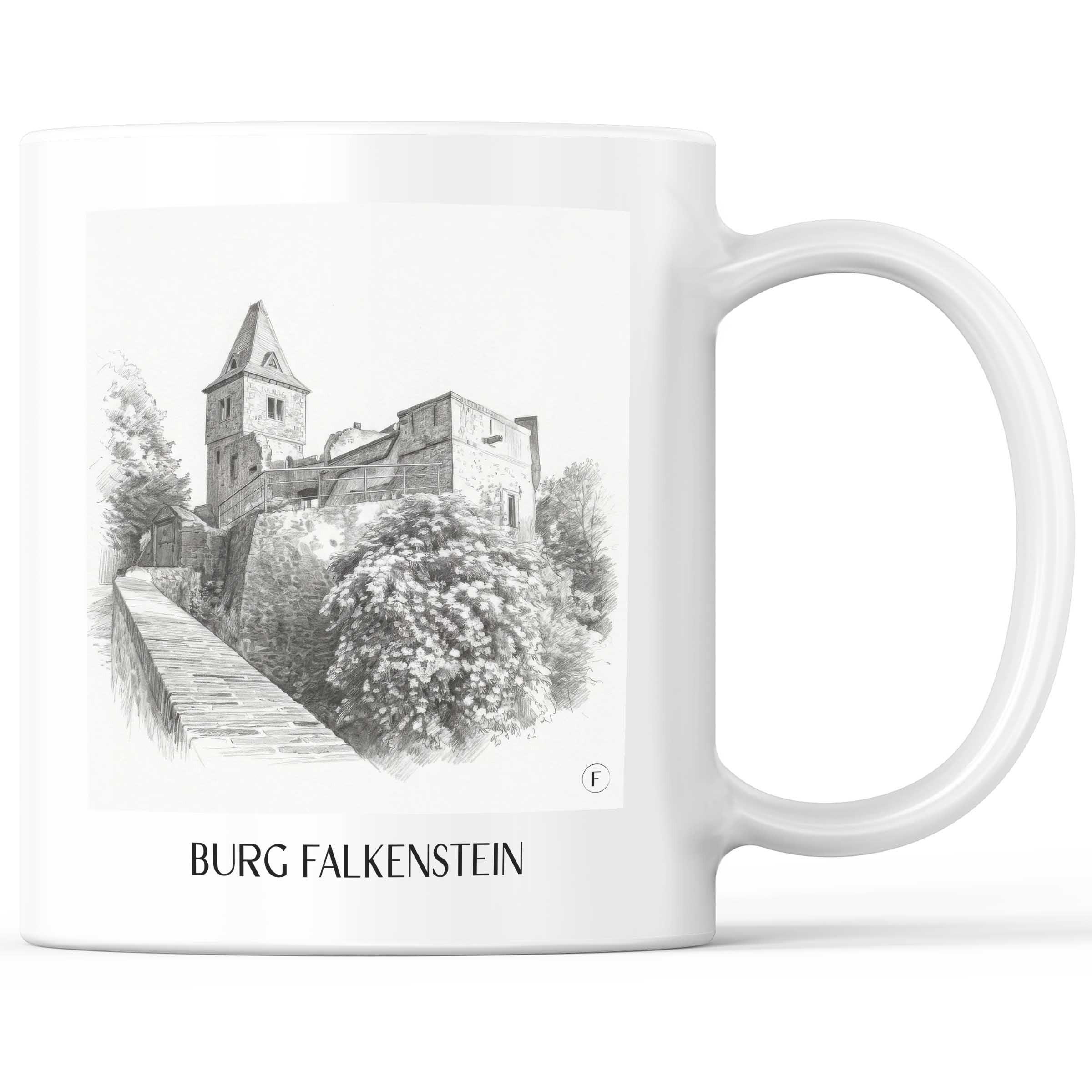 burg-falkenstein-mühltal-deutschland-kaffeebecher-bleistift-zeichnung-drawing