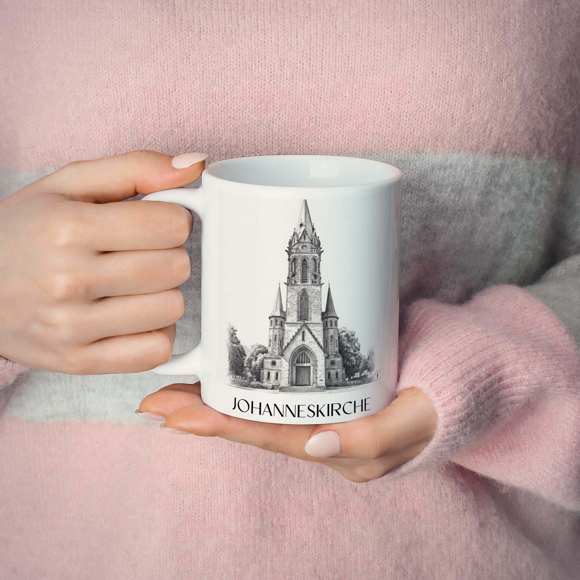 johanneskirche-darmstadt-deutschland-kaffeebecher-bleistift-zeichnung-drawing