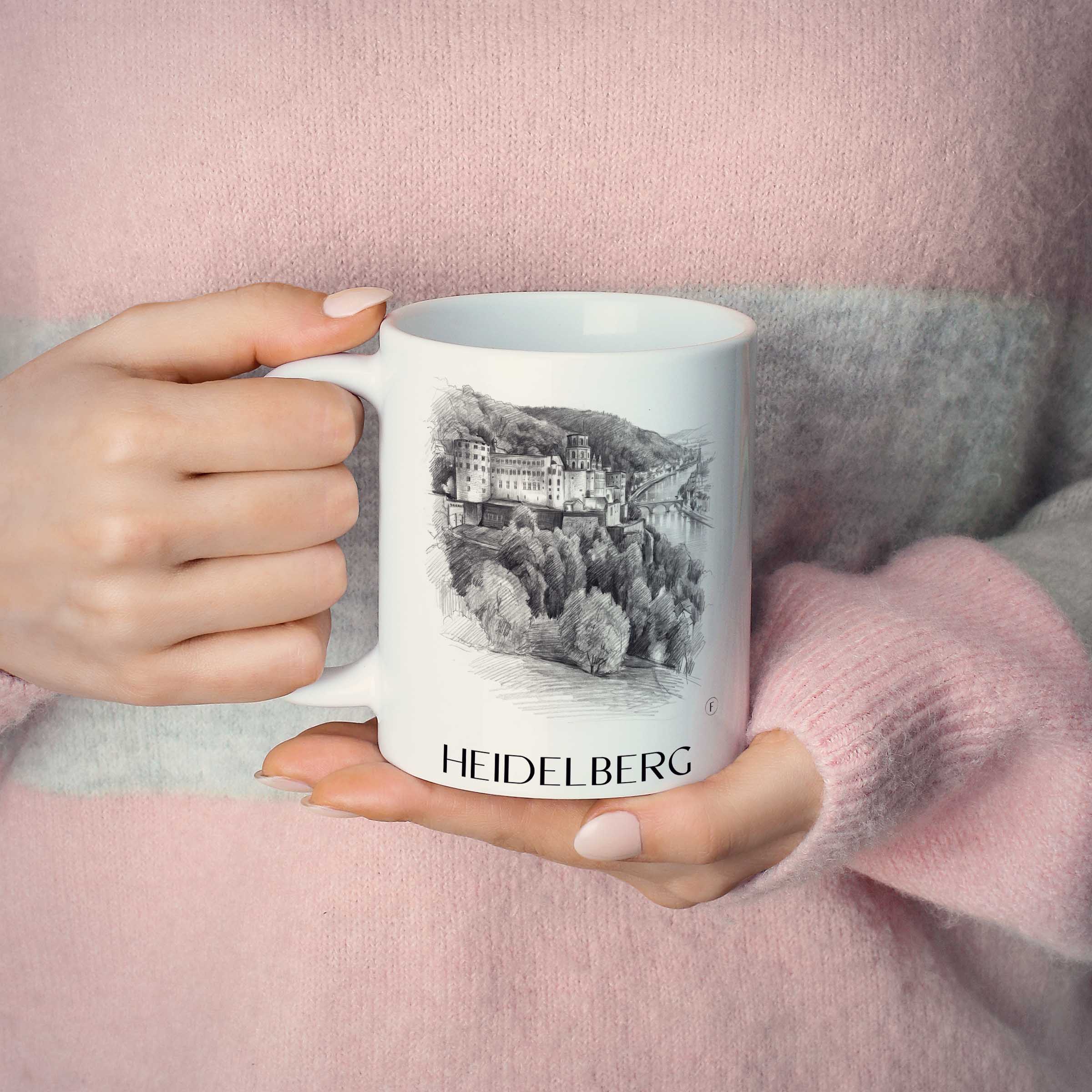 heidelberg-(bei-nacht)-baden-württemberg-deutschland-kaffeebecher-bleistift-zeichnung-drawing