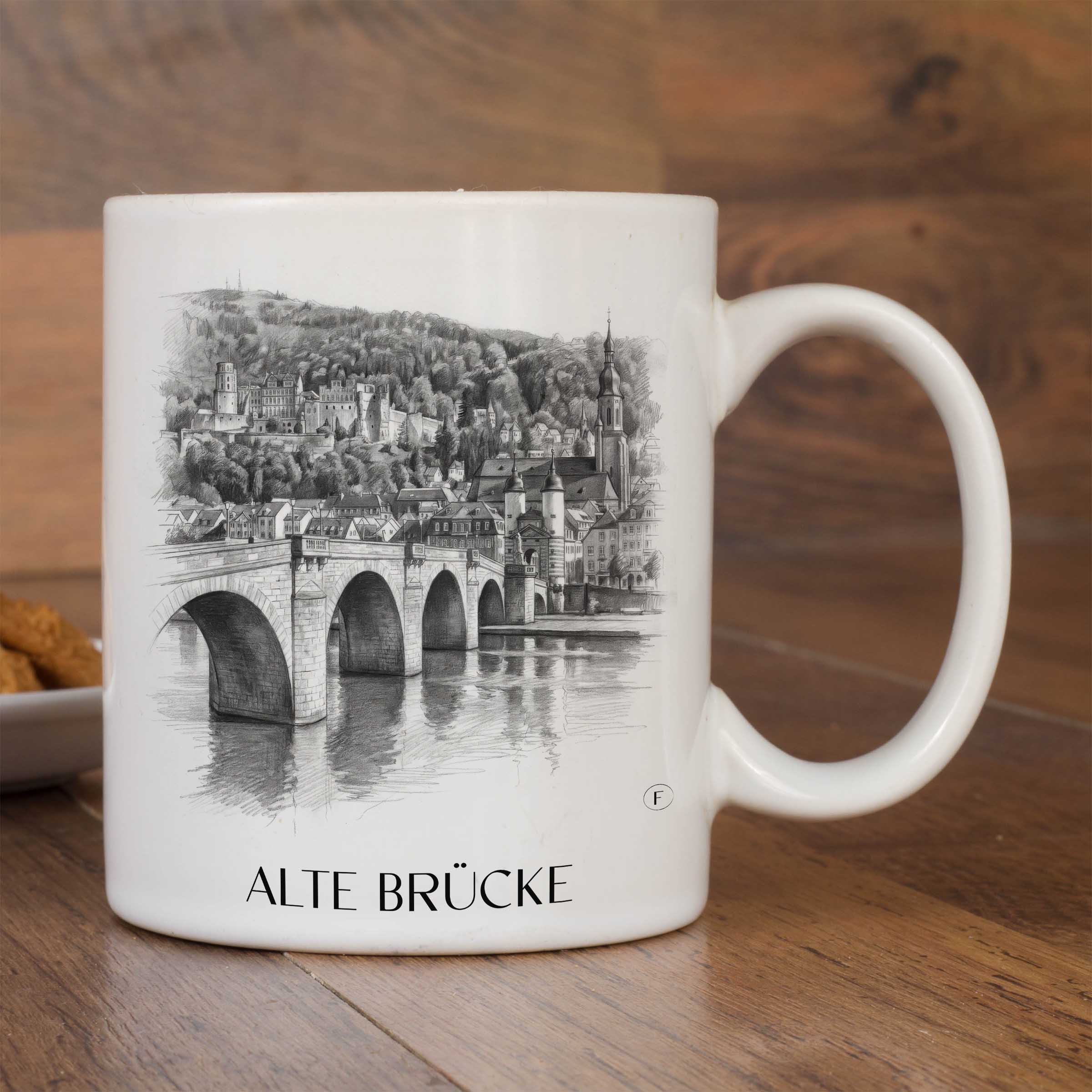 alte-brücke-heidelberg-deutschland-kaffeebecher-bleistift-zeichnung-drawing