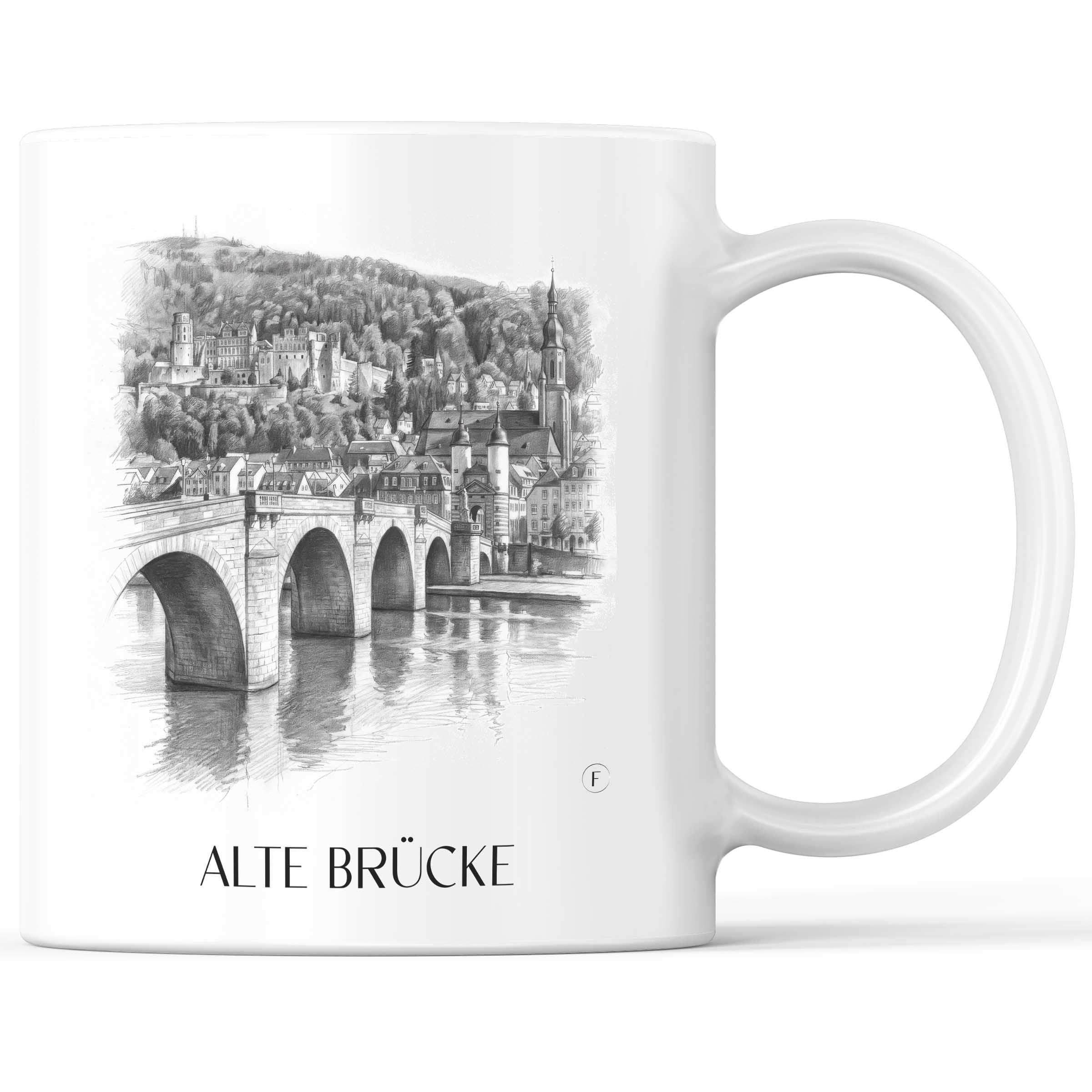 alte-brücke-heidelberg-deutschland-kaffeebecher-bleistift-zeichnung-drawing