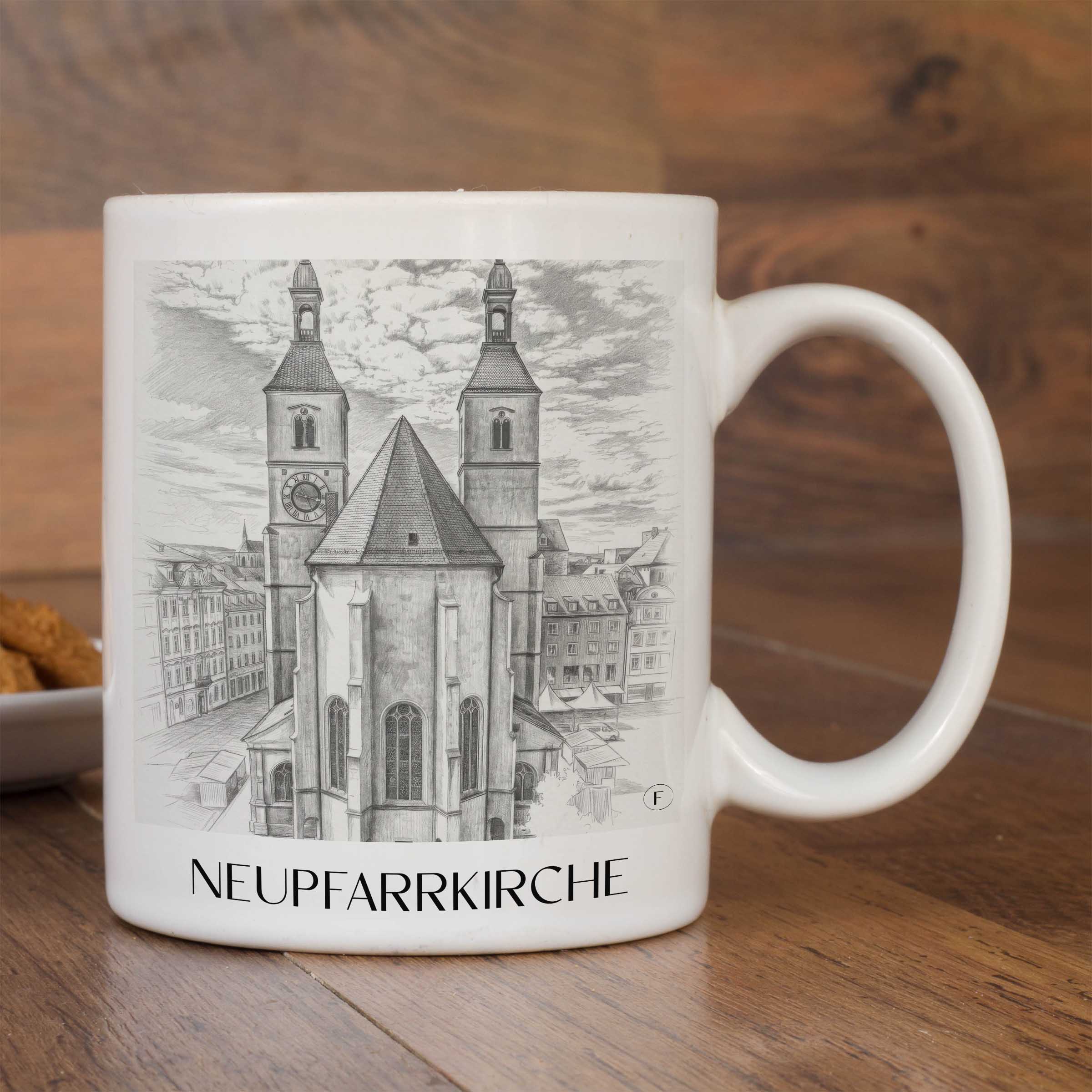 neupfarrkirche-regensburg-deutschland-kaffeebecher-bleistift-zeichnung-drawing
