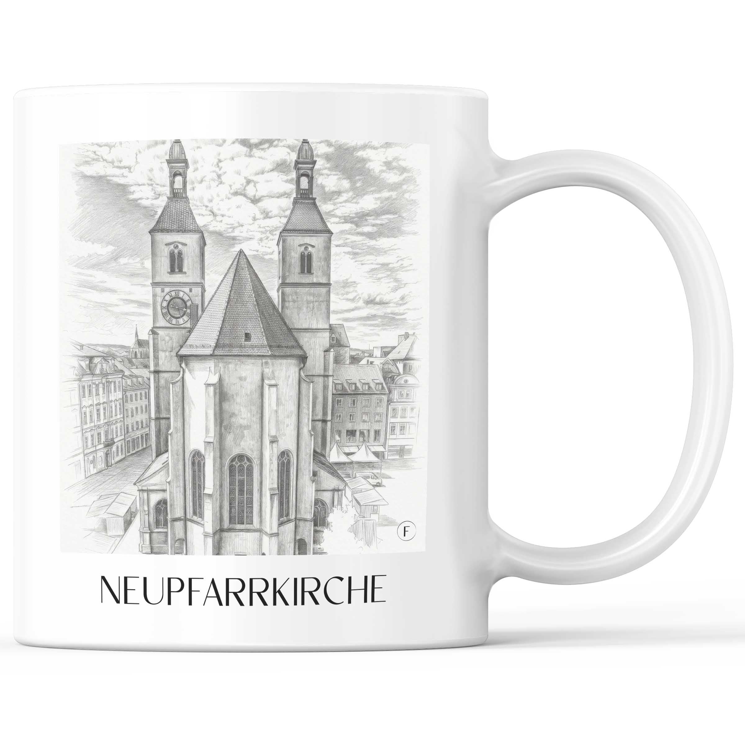 neupfarrkirche-regensburg-deutschland-kaffeebecher-bleistift-zeichnung-drawing