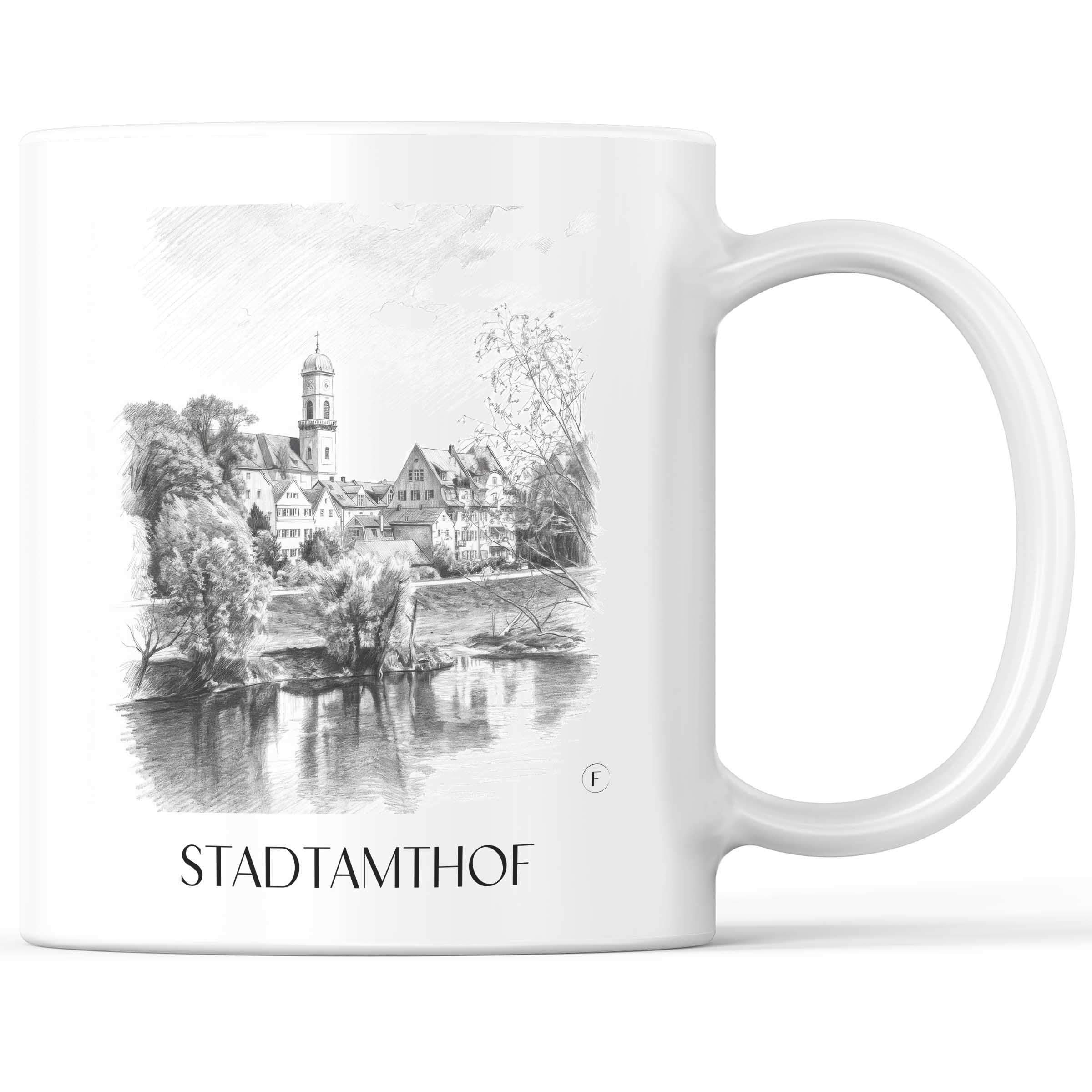 stadtamthof-regensburg-deutschland-kaffeebecher-bleistift-zeichnung-drawing