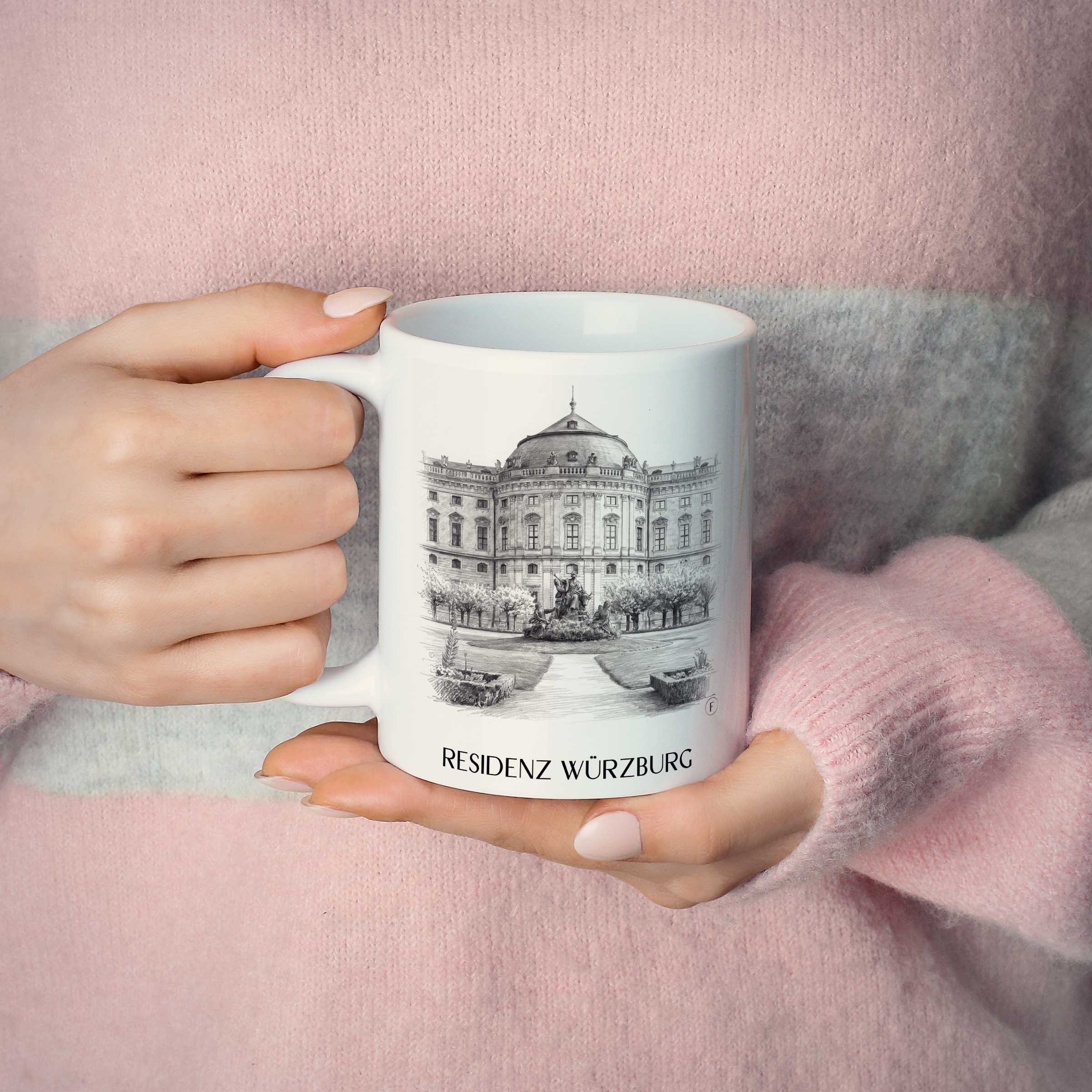 residenz-würzburg-franken-deutschland-kaffeebecher-bleistift-zeichnung-drawing