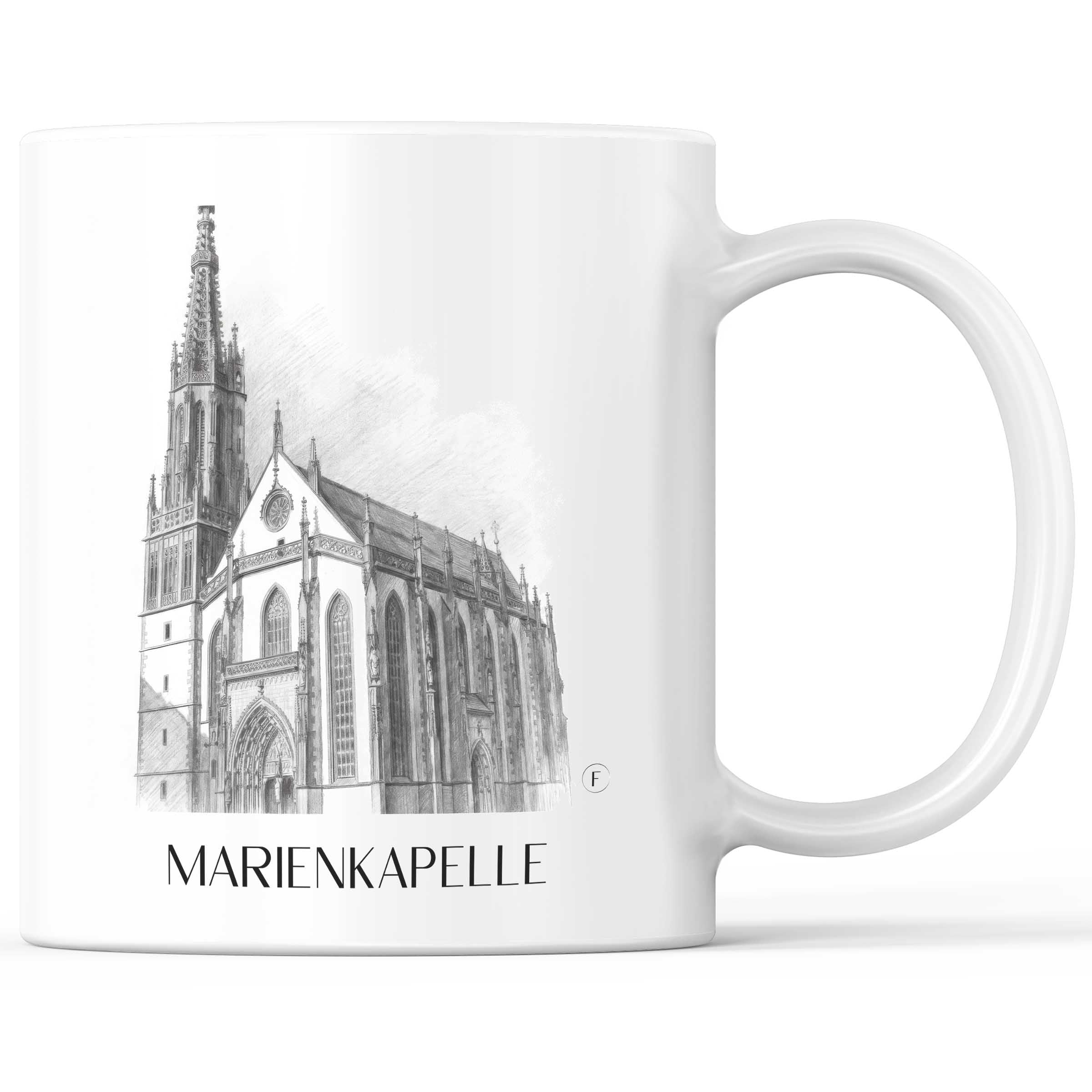 marienkapelle-würzburg-deutschland-kaffeebecher-bleistift-zeichnung-drawing