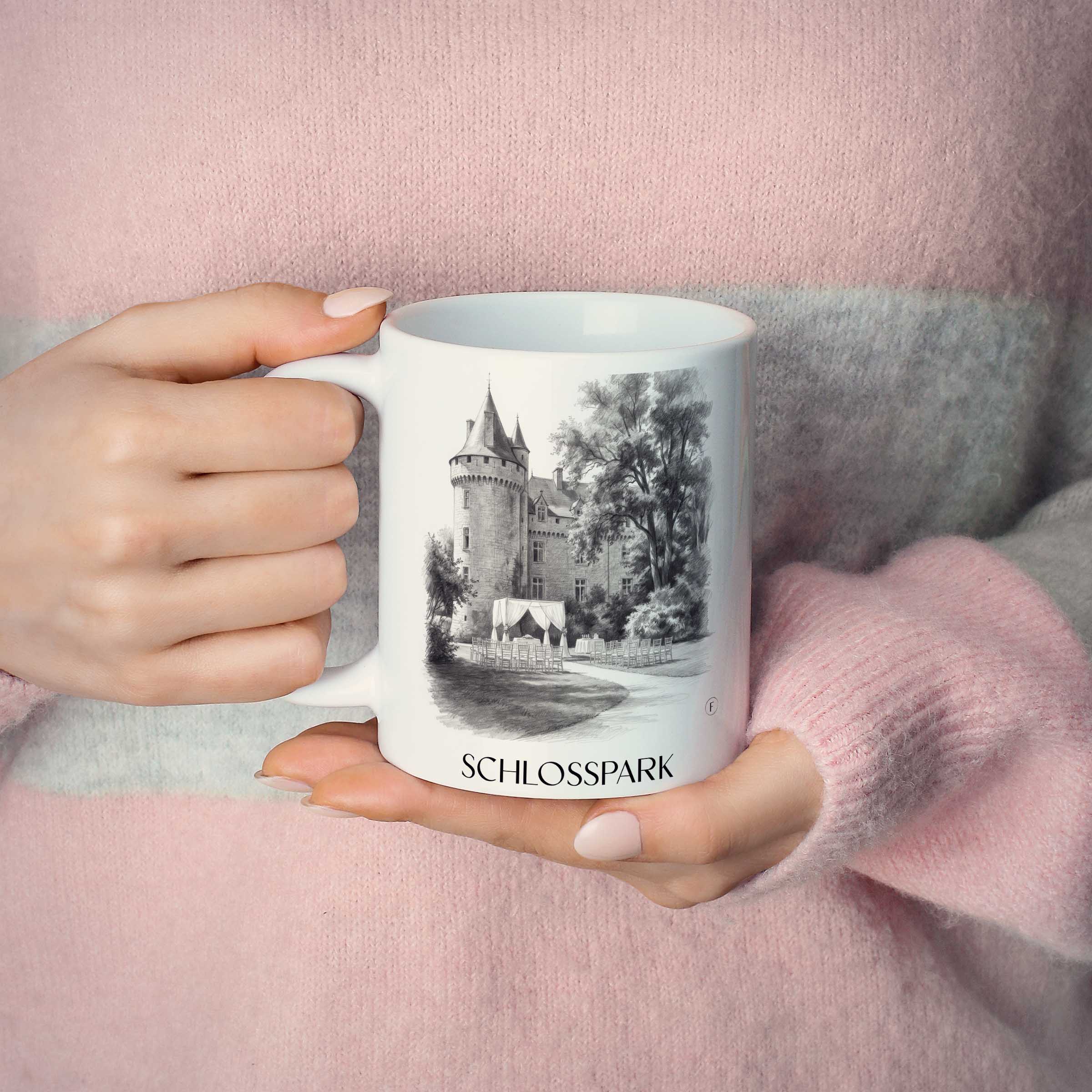 schlosspark-wolfsburg-deutschland-kaffeebecher-bleistift-zeichnung-drawing