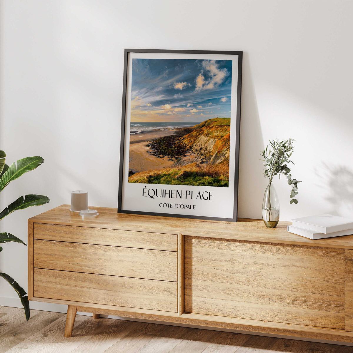 équihen-plage-côte-d'opale-frankreich-poster-oil-painting-oelgemaelde