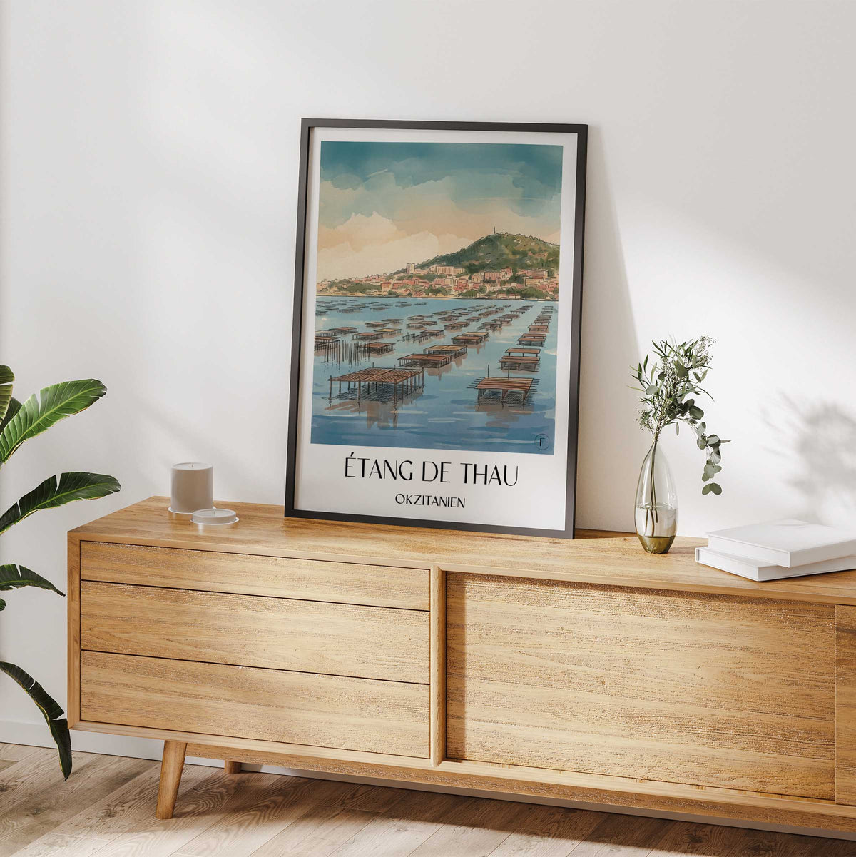étang-de-thau-okzitanien-frankreich-poster-aquarell