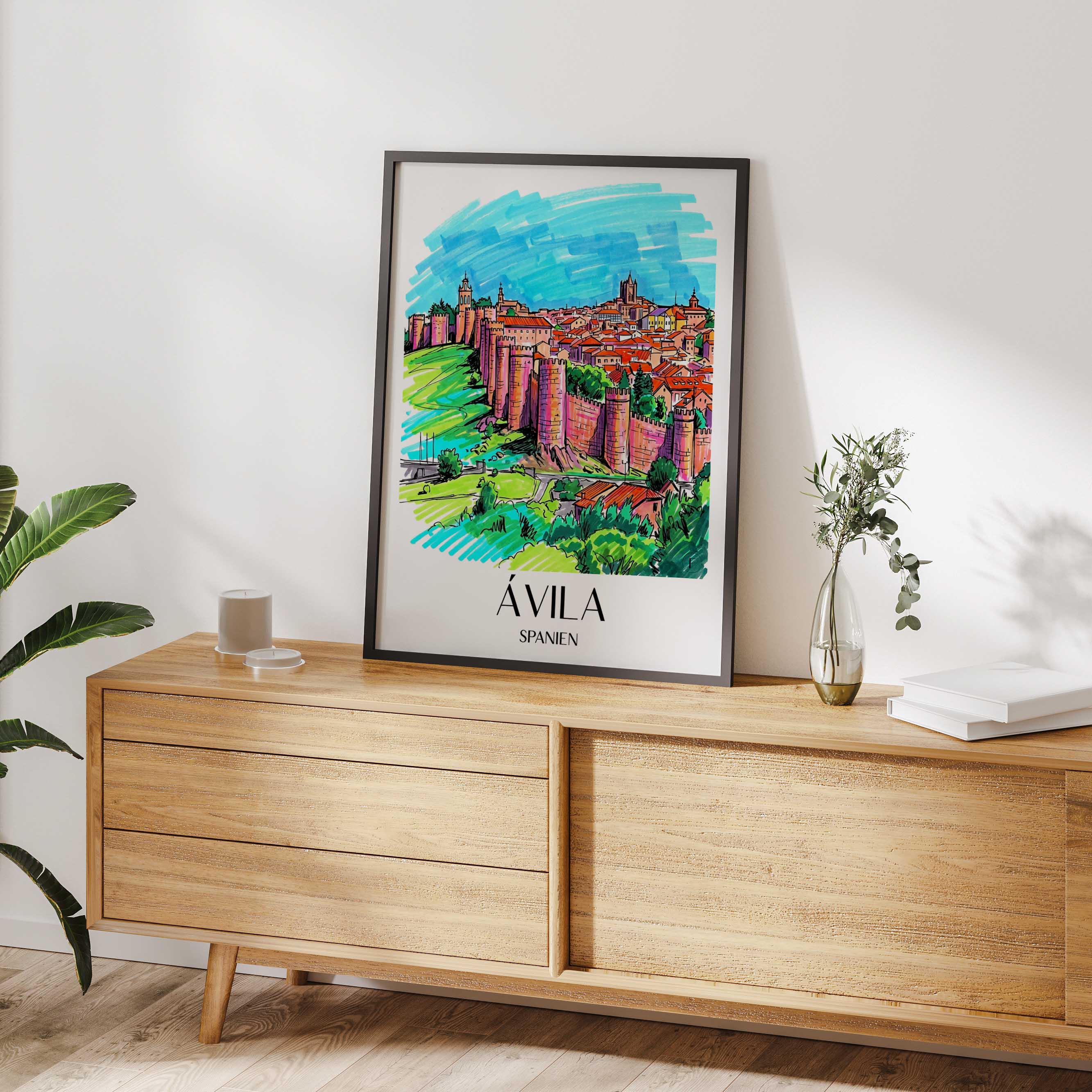 ávila-spanien-spanien-poster-graffiti